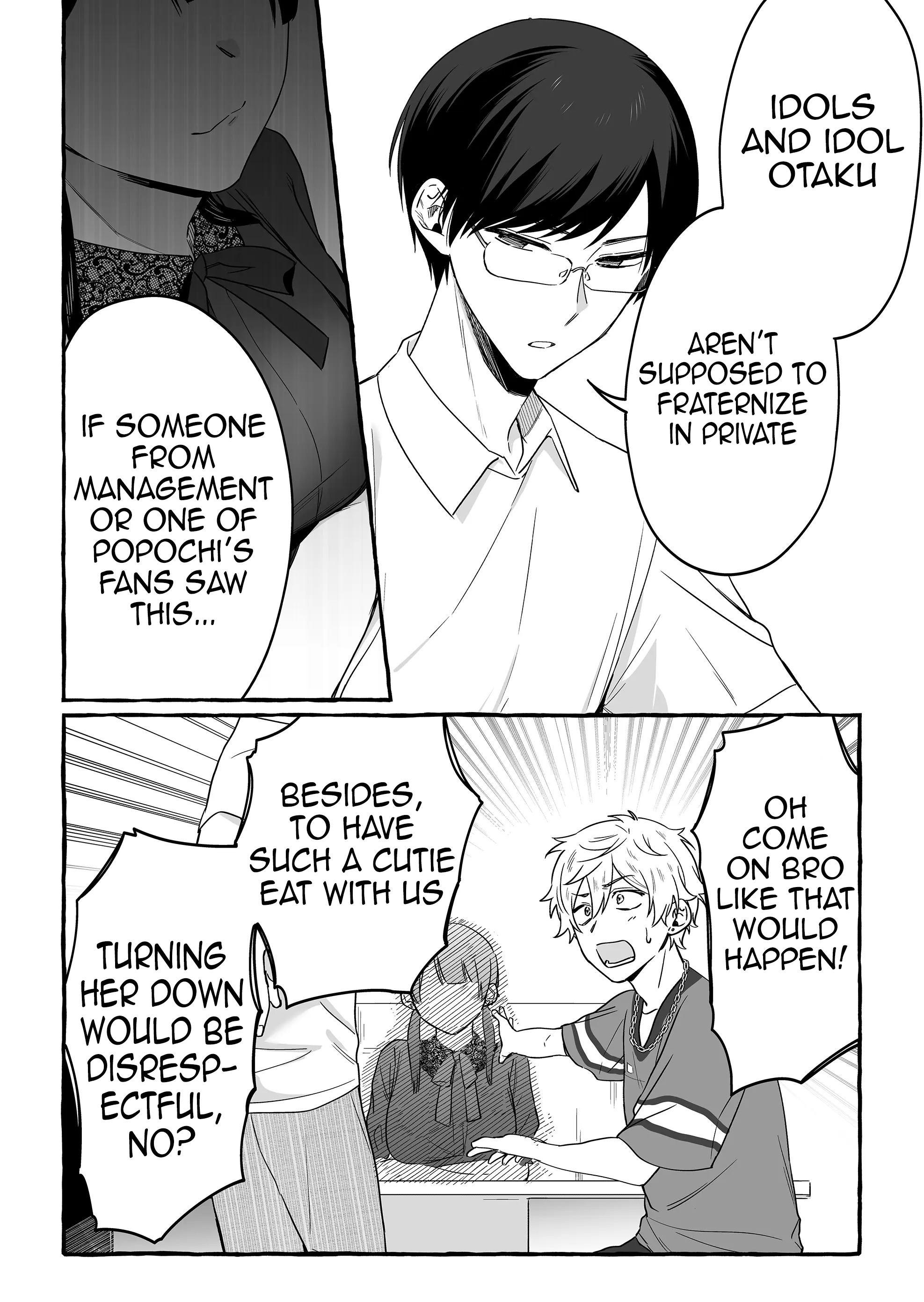 Halaman dari Damedol to Sekai ni Hitori Dake no Fan Chapter 16