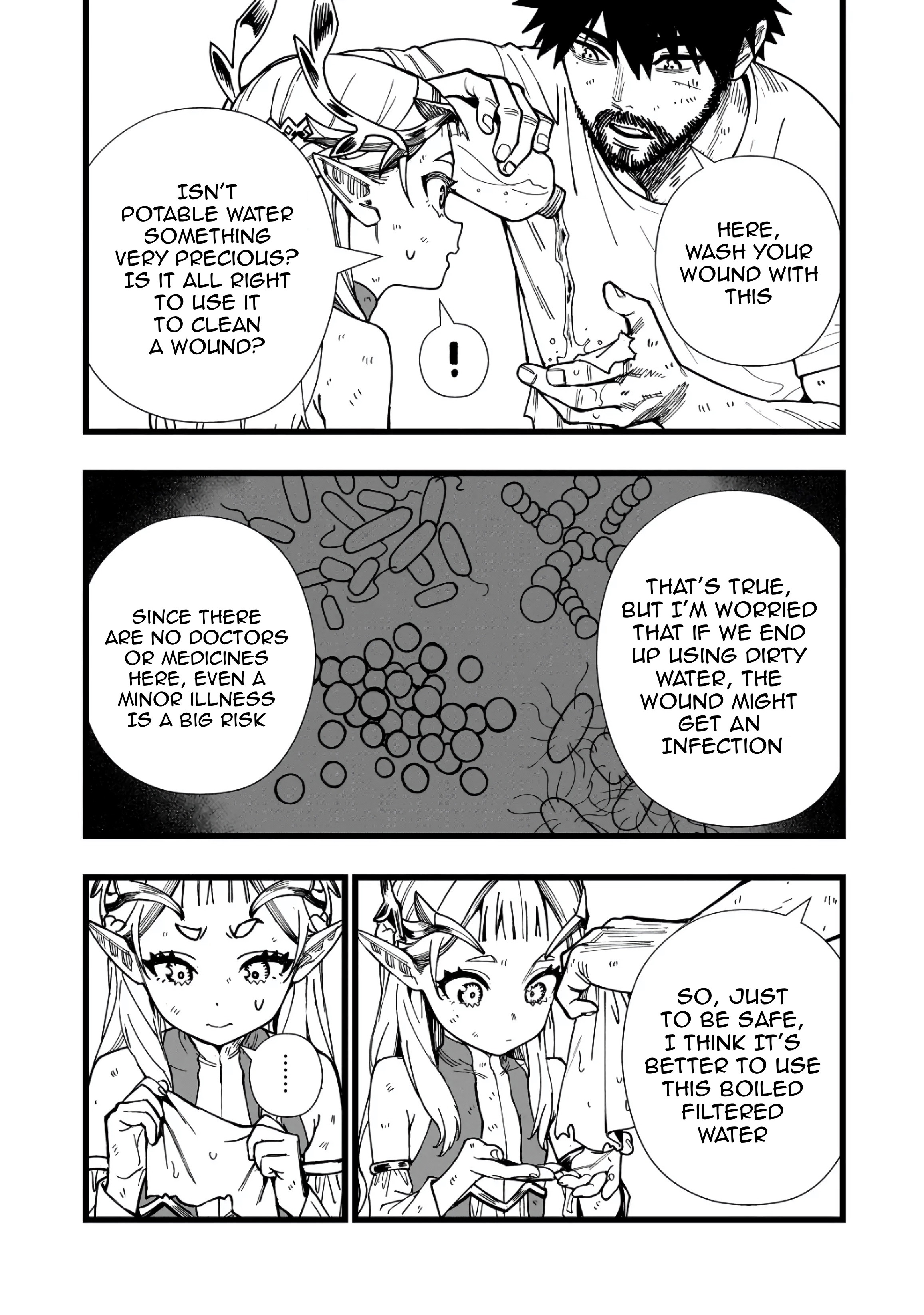 Halaman dari Senki Survival Saga -Isekai no Unmei o Kaketa Mujintou Fujun Iseikouyuu- Chapter 8