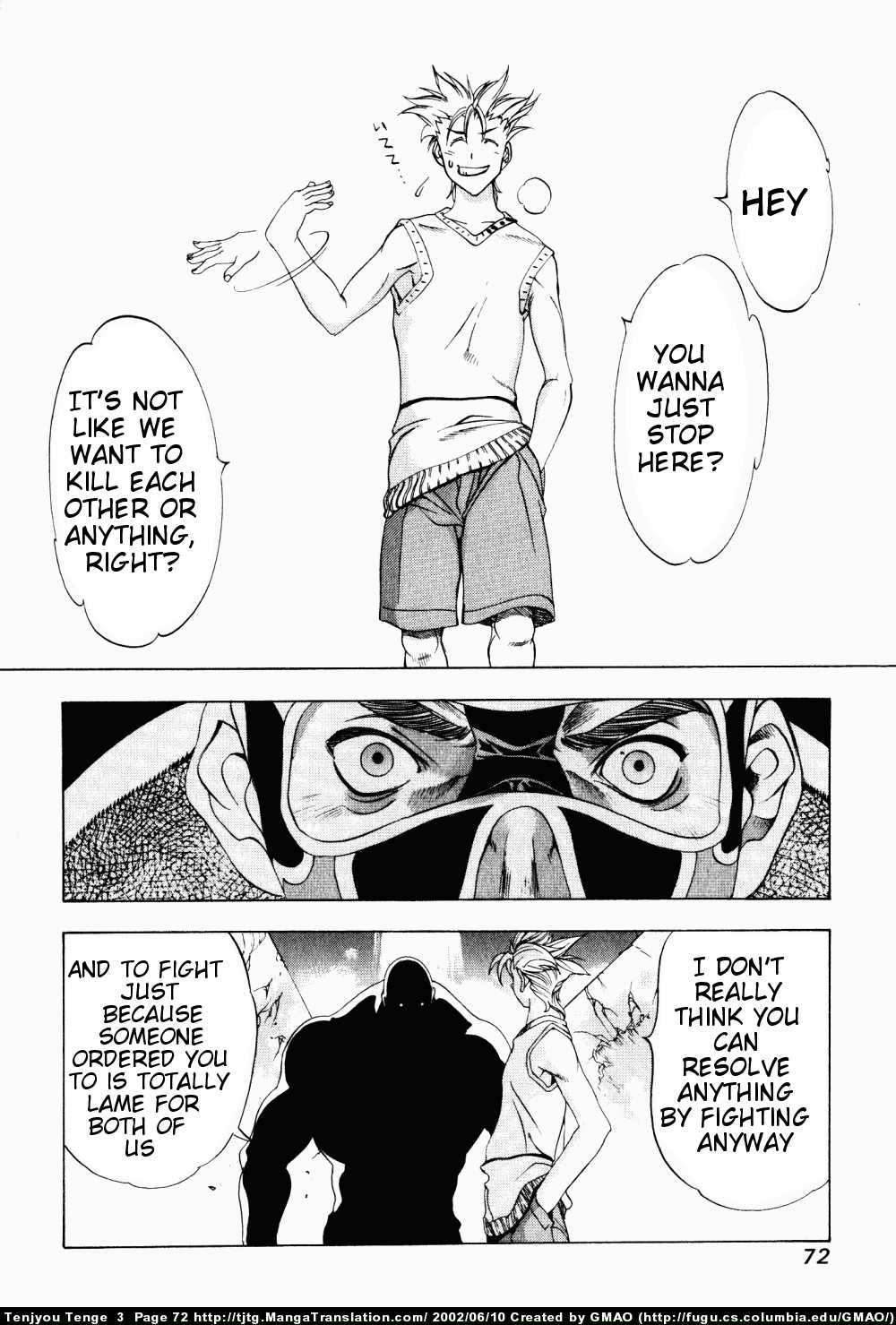 Halaman dari Tenjou Tenge Chapter 15