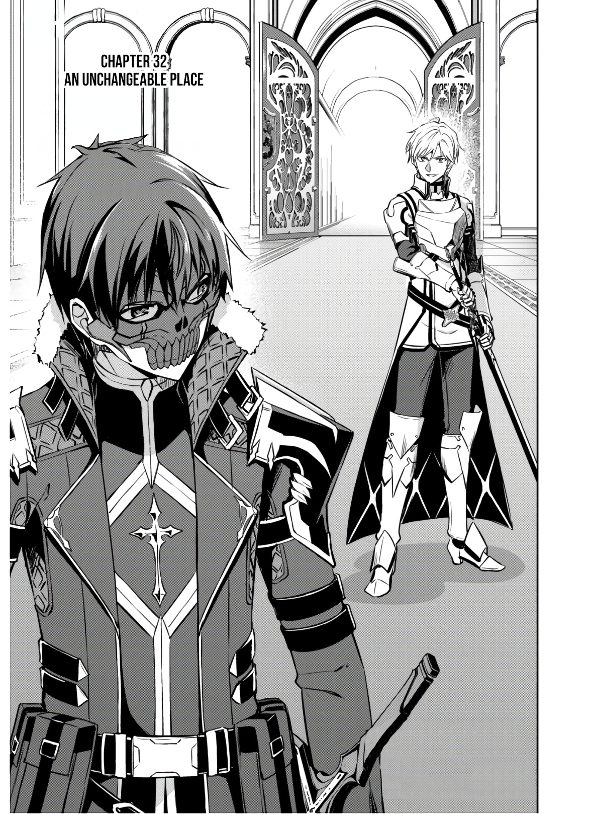 Halaman dari Boushoku no Berserk ~Ore dake Level to Iu Gainen wo Toppa suru~ Chapter 32