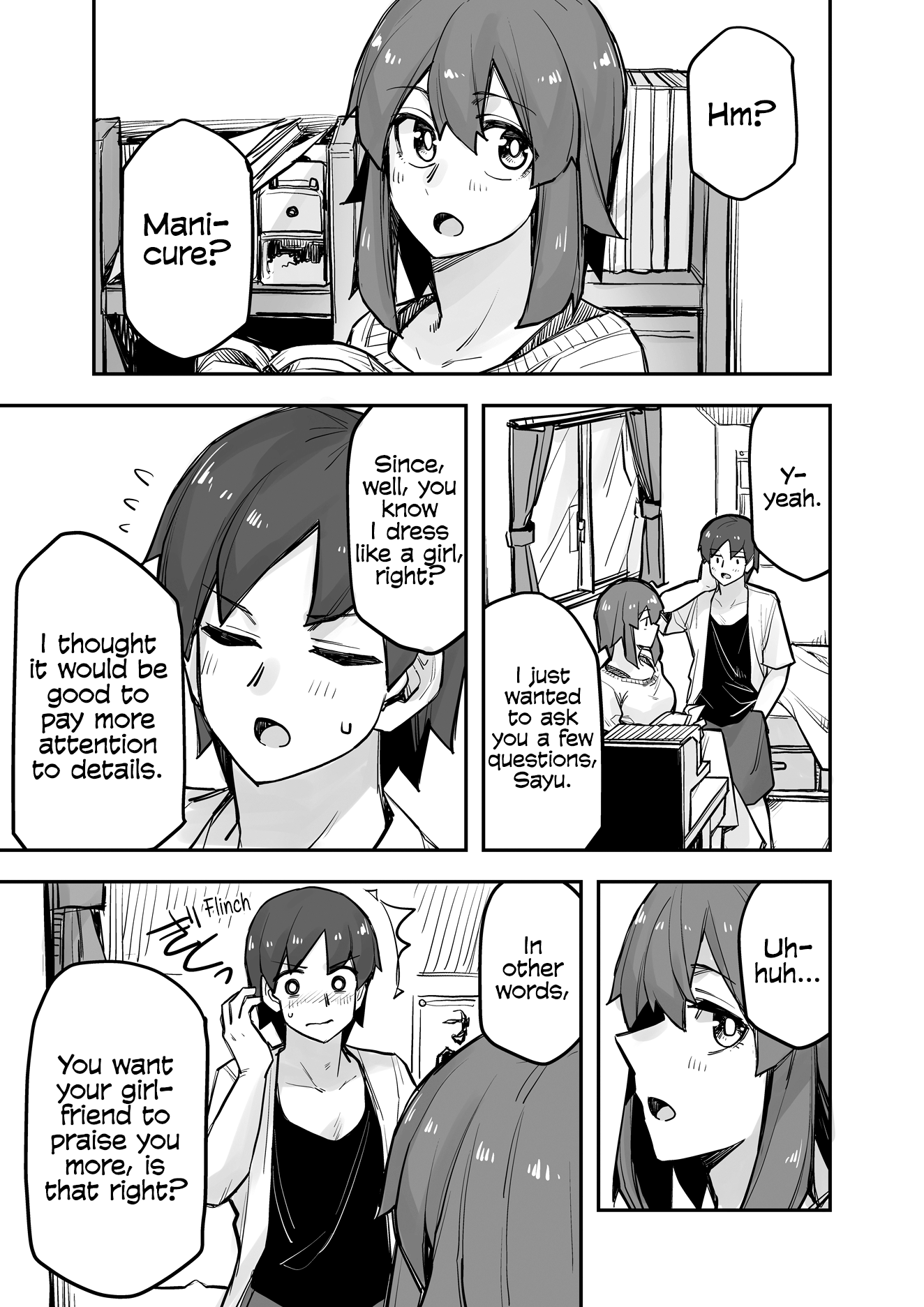 Halaman dari Ikemen Joshi to Josou Danshi Chapter 85