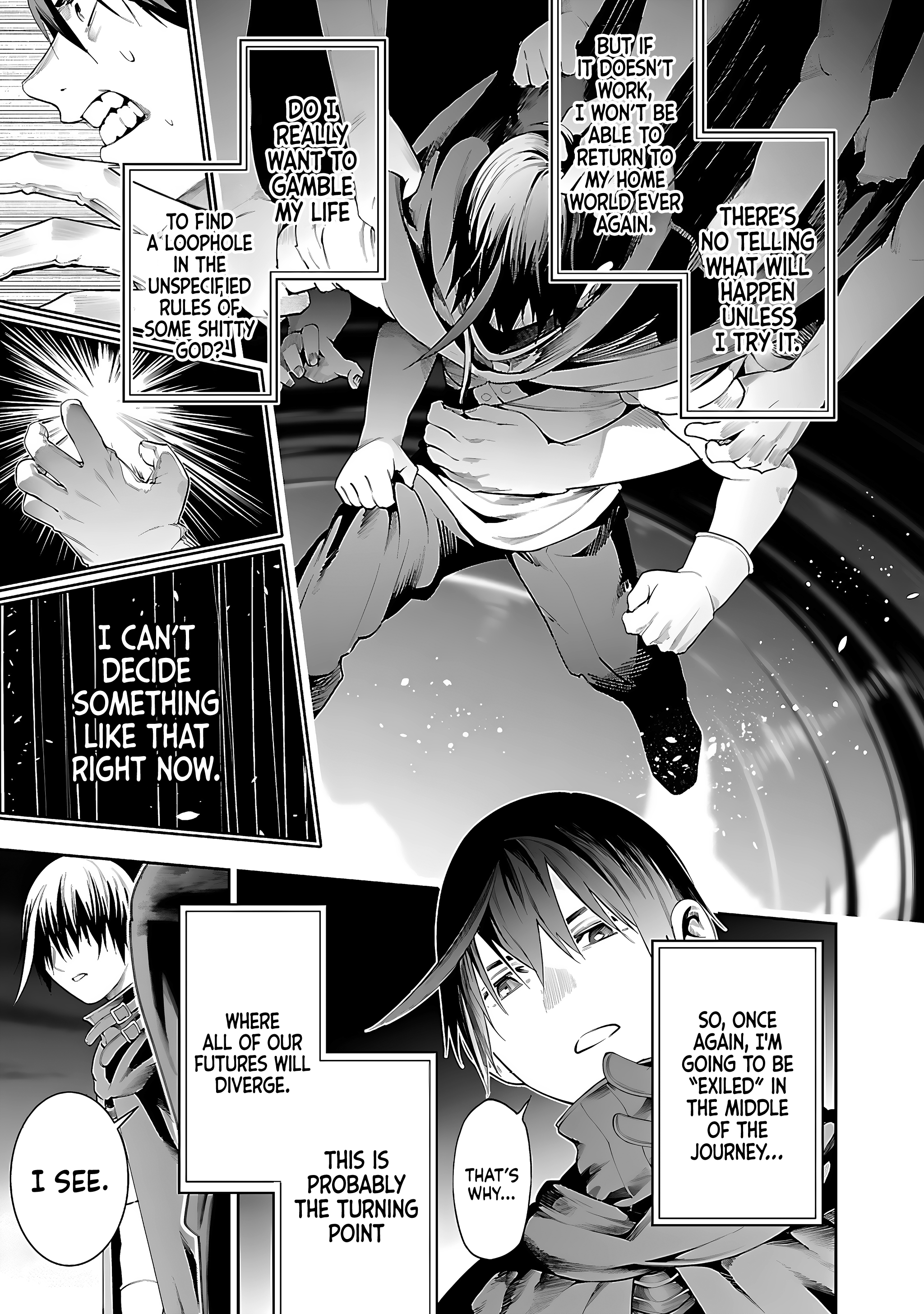 Halaman dari Tsuihousareru Tabi ni Skill wo Te ni Ireta Ore ga, 100 no Isekai de 2-shuume Musou Chapter 15