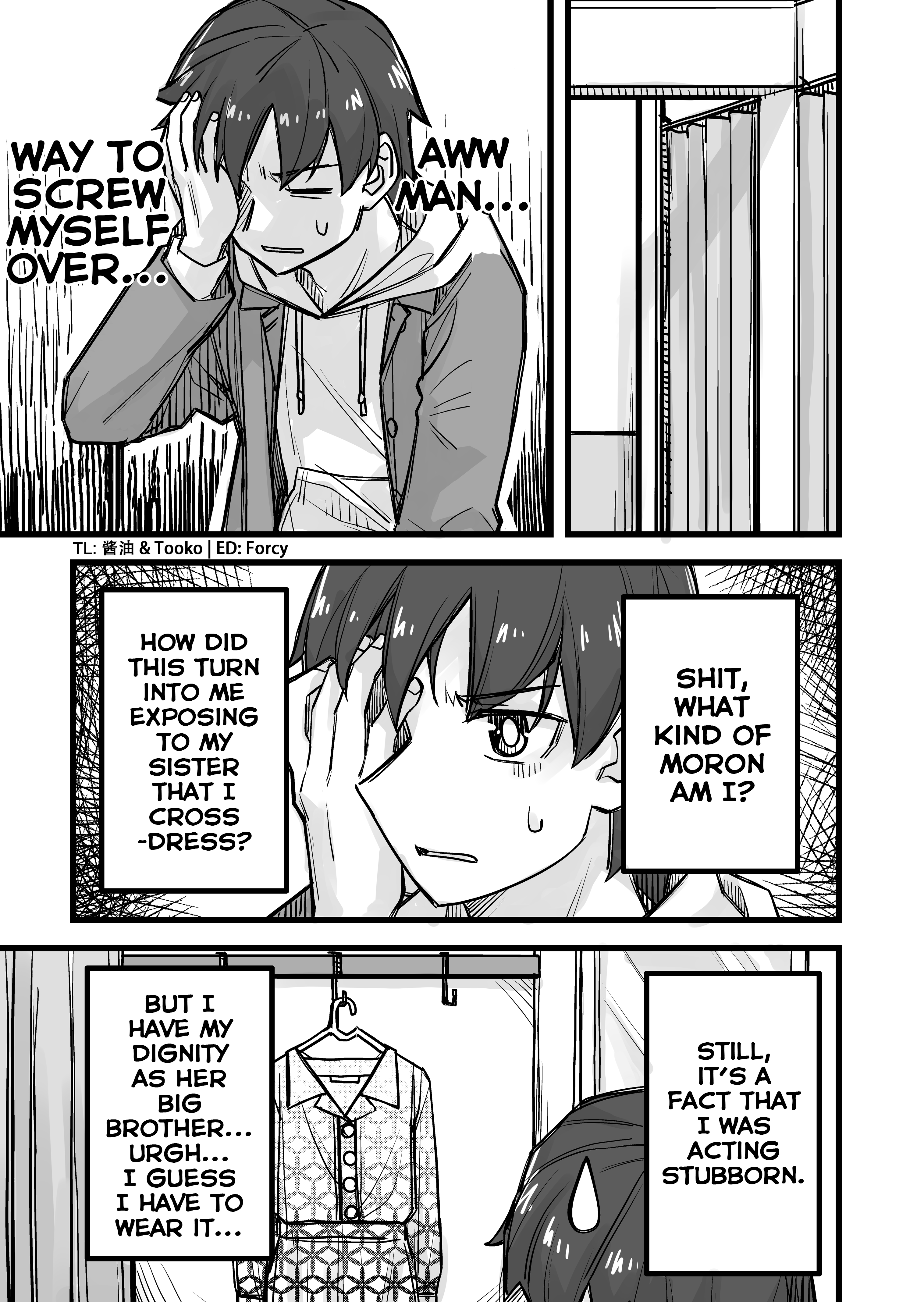 Halaman dari Ikemen Joshi to Josou Danshi Chapter 25