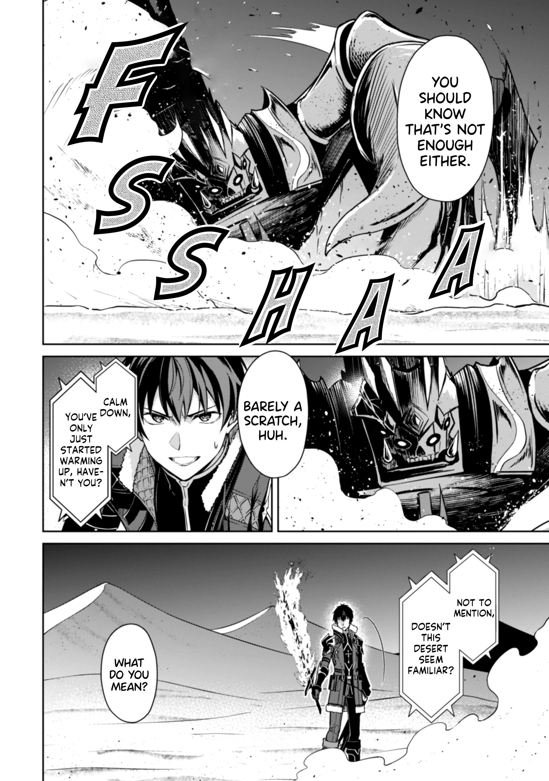 Halaman dari Boushoku no Berserk ~Ore dake Level to Iu Gainen wo Toppa suru~ Chapter 61