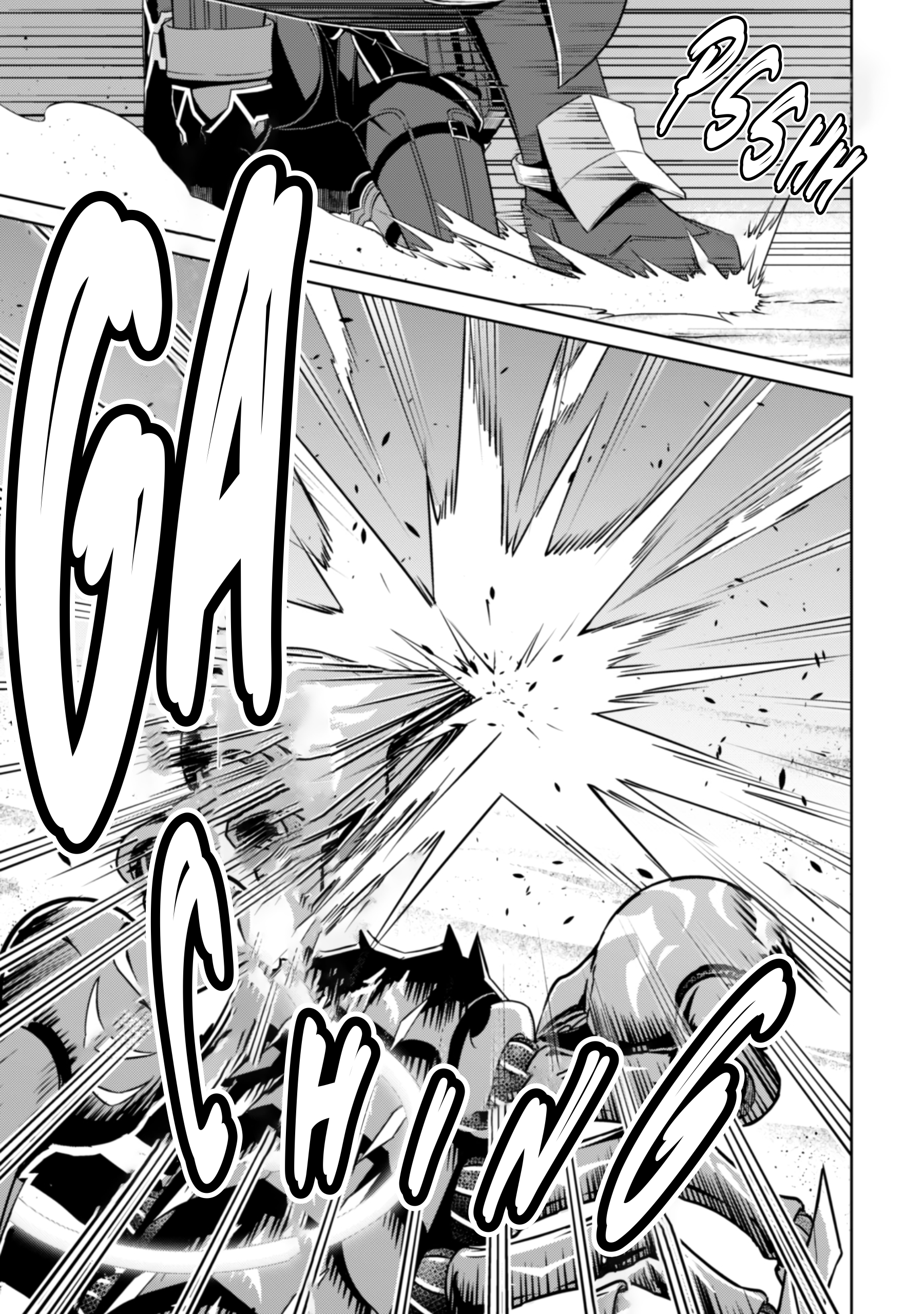 Halaman dari Boushoku no Berserk ~Ore dake Level to Iu Gainen wo Toppa suru~ Chapter 61