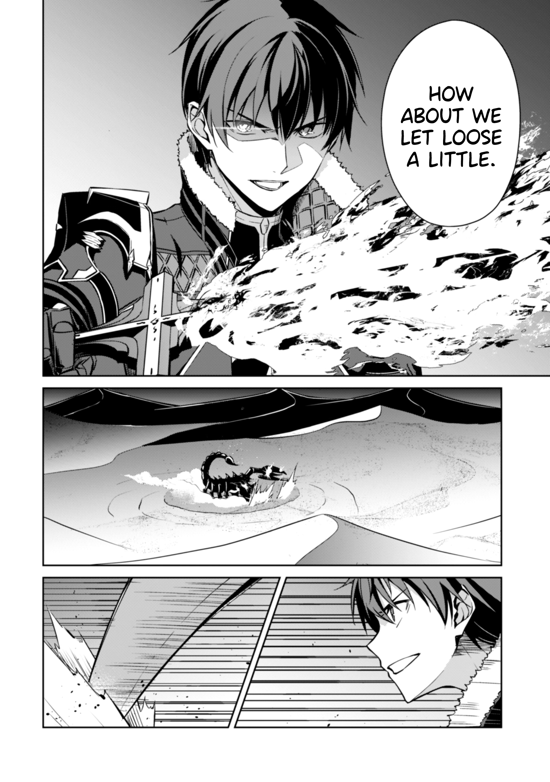 Halaman dari Boushoku no Berserk ~Ore dake Level to Iu Gainen wo Toppa suru~ Chapter 61