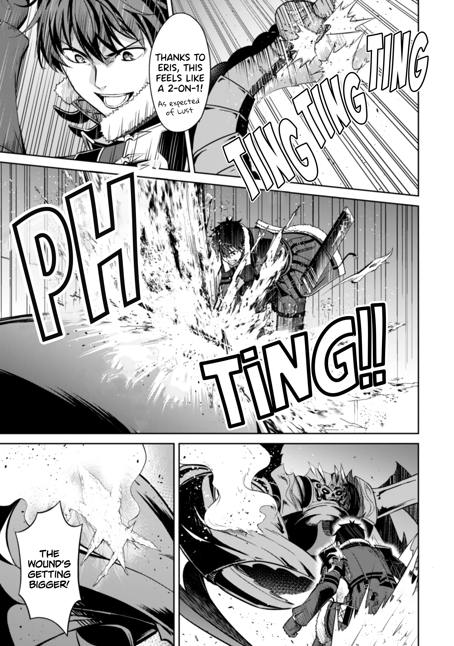 Halaman dari Boushoku no Berserk ~Ore dake Level to Iu Gainen wo Toppa suru~ Chapter 61