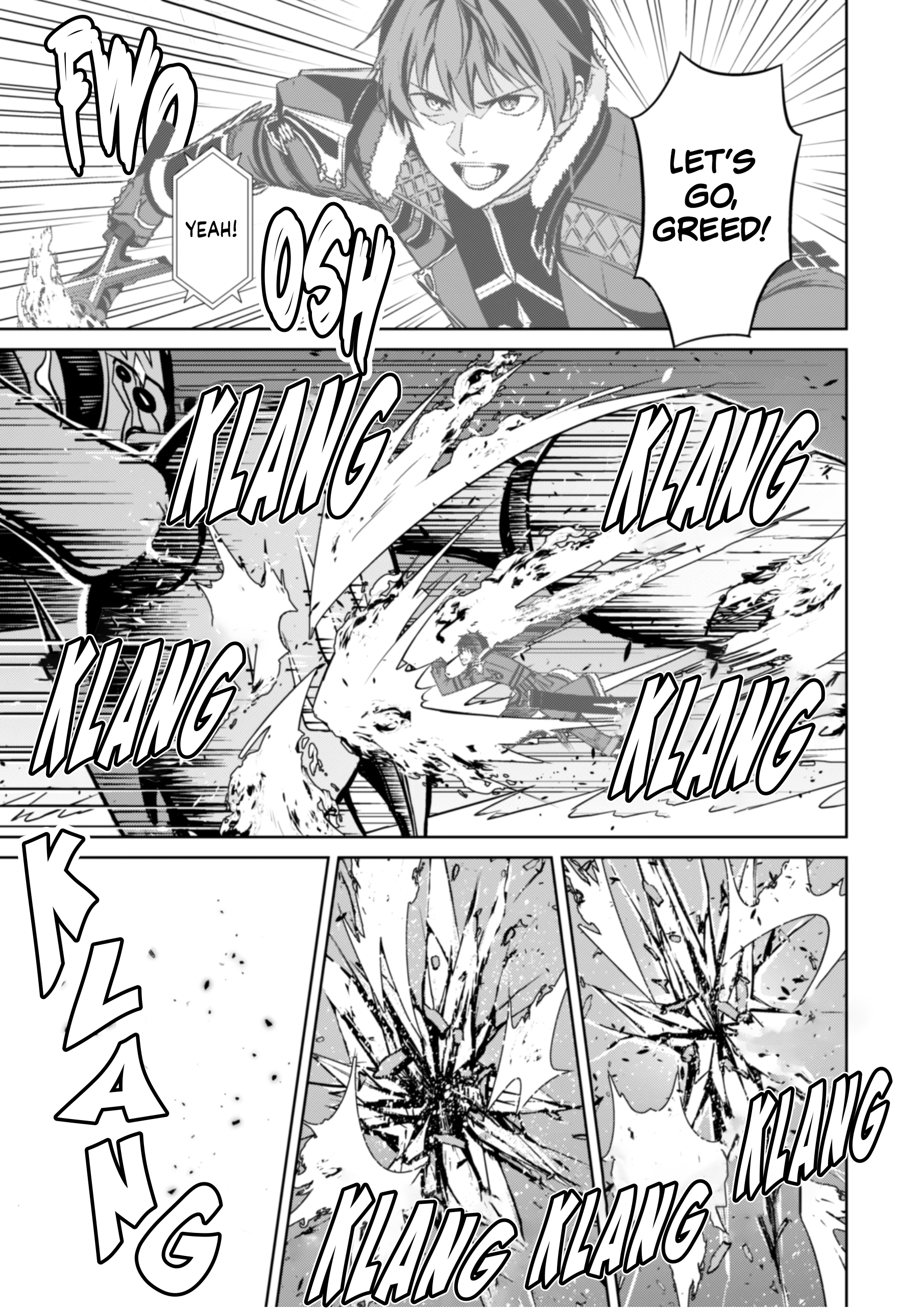 Halaman dari Boushoku no Berserk ~Ore dake Level to Iu Gainen wo Toppa suru~ Chapter 61