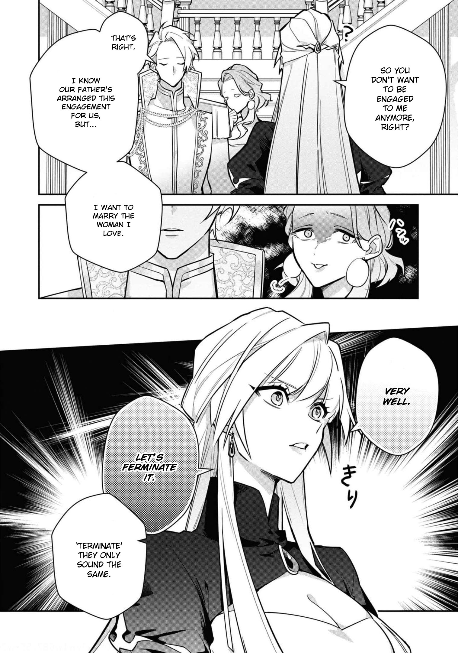 Halaman dari Though I May Be a Villainess, I'll Show You I Can Obtain Happiness! Chapter 5