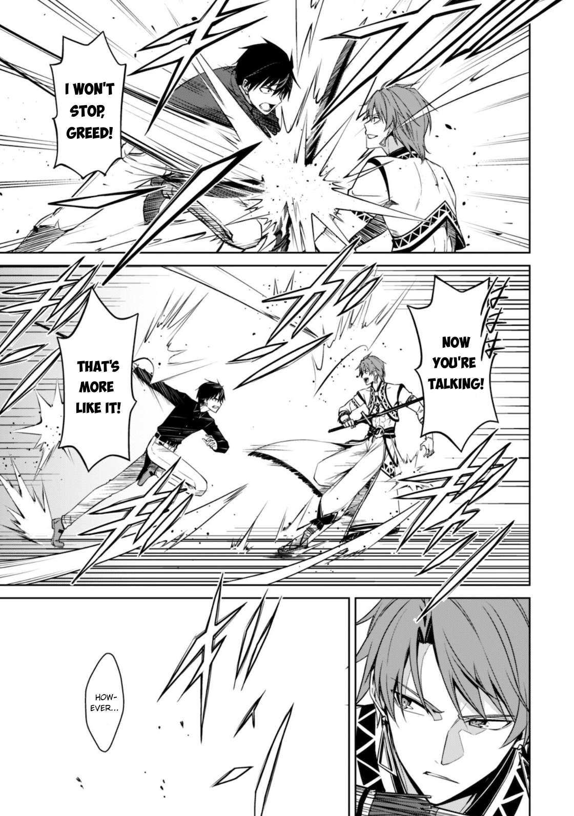 Halaman dari Boushoku no Berserk ~Ore dake Level to Iu Gainen wo Toppa suru~ Chapter 41