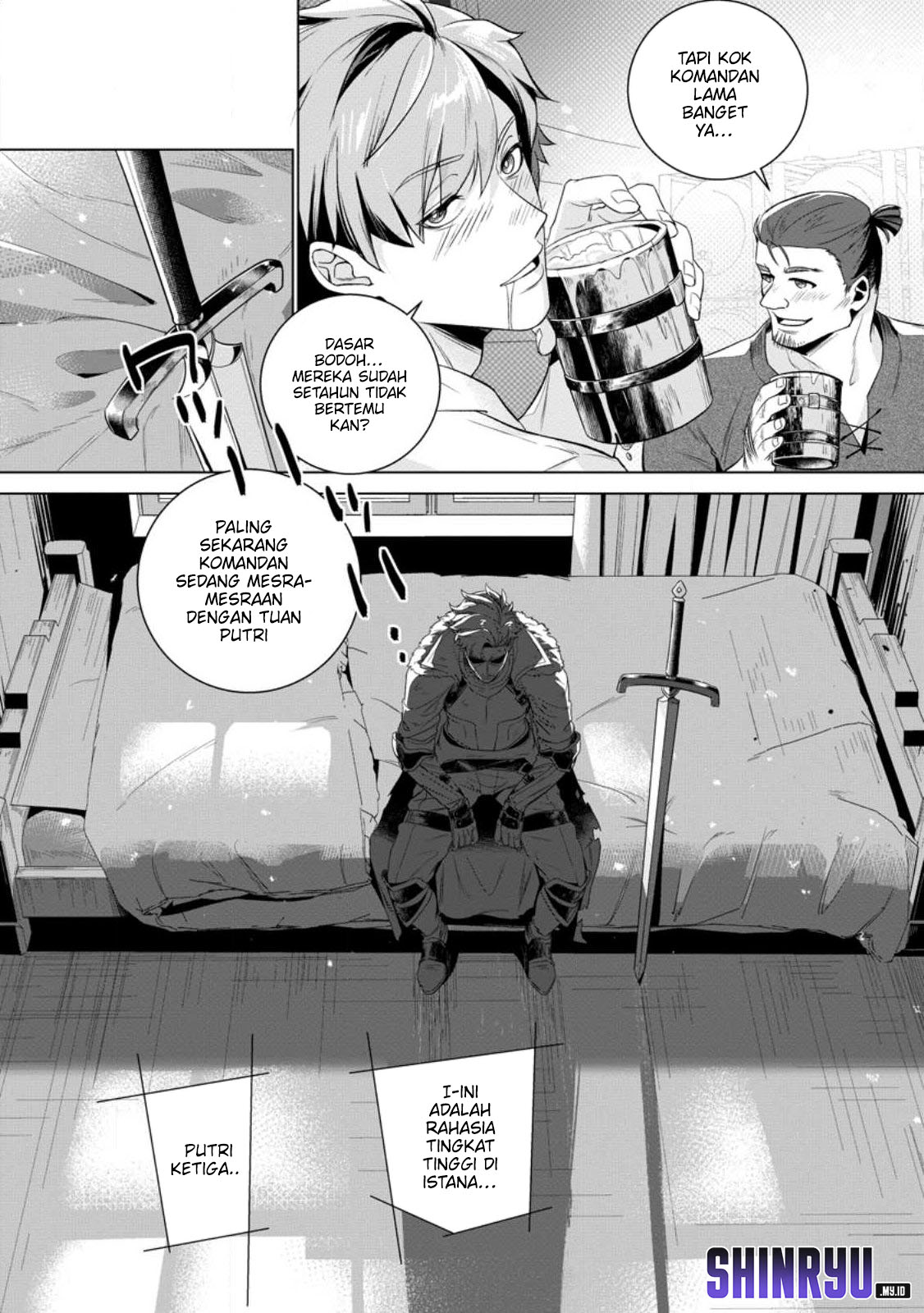 Netorare Tsuihou sareta Saikyou Kishi Danchou no Ossan, Katainaka de Eiyuu ni Matsuriagerareru Chapter 1 - halaman 22