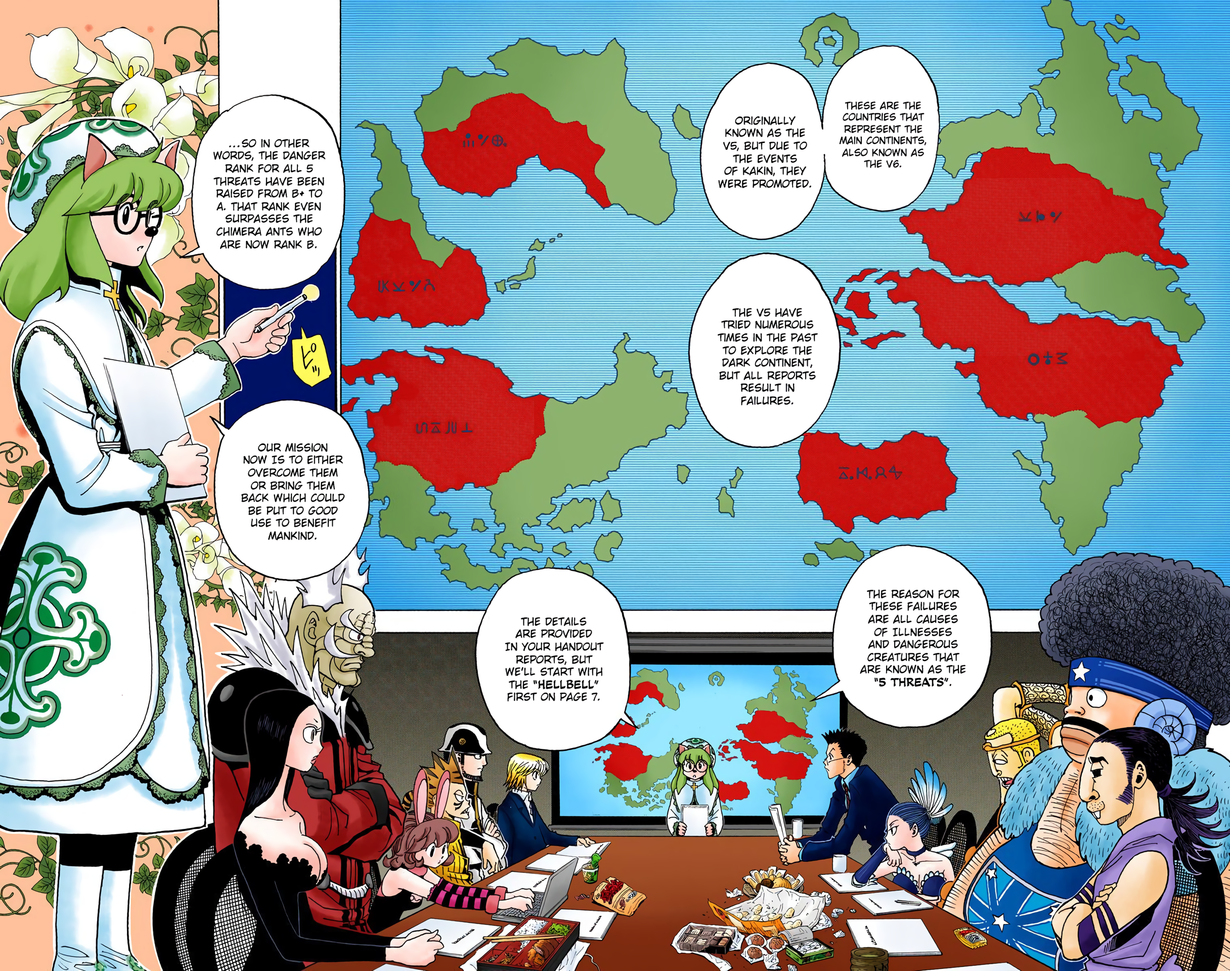 Halaman dari HUNTER x HUNTER (Official Colored) Chapter 346