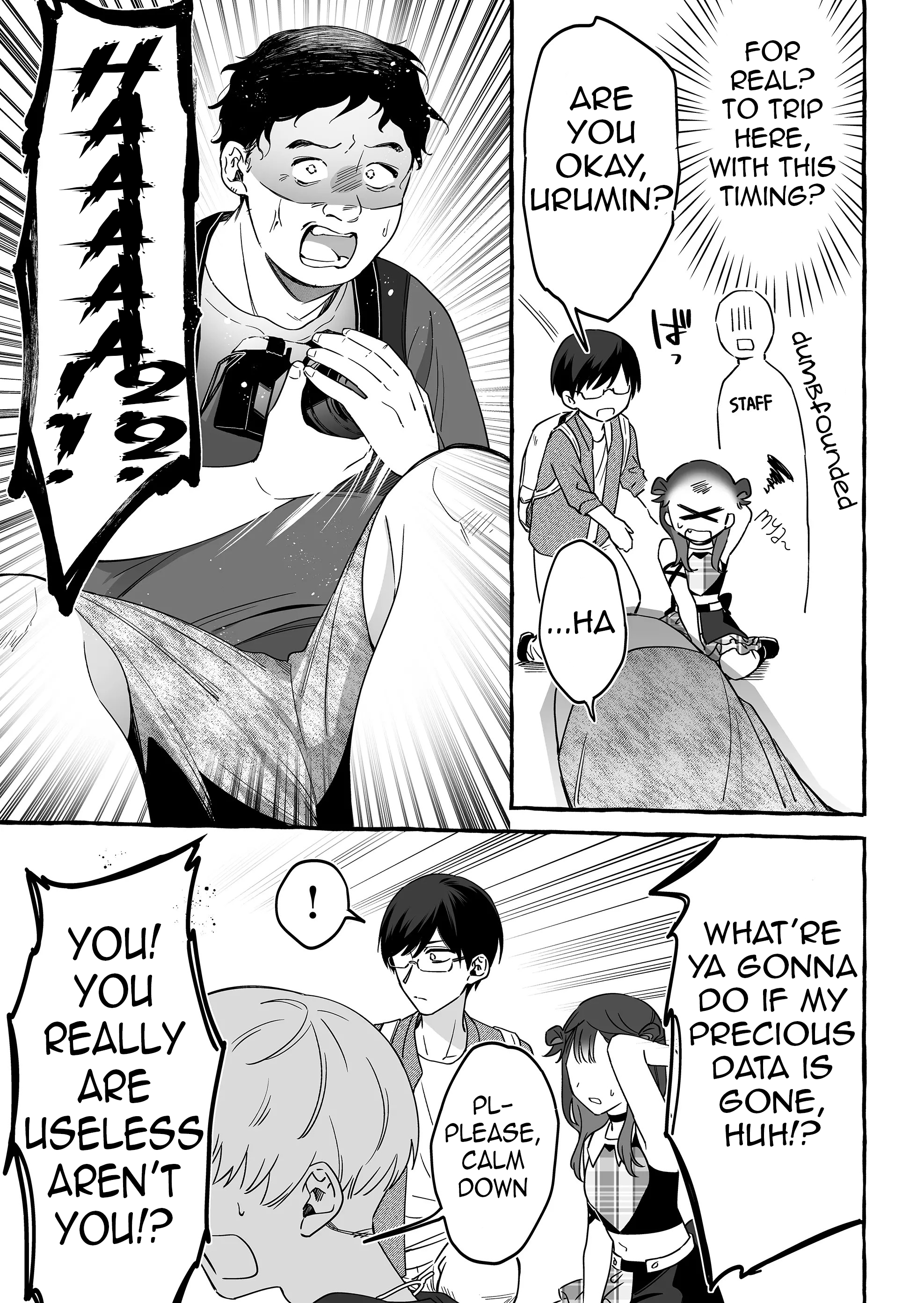 Halaman dari Damedol to Sekai ni Hitori Dake no Fan Chapter 10