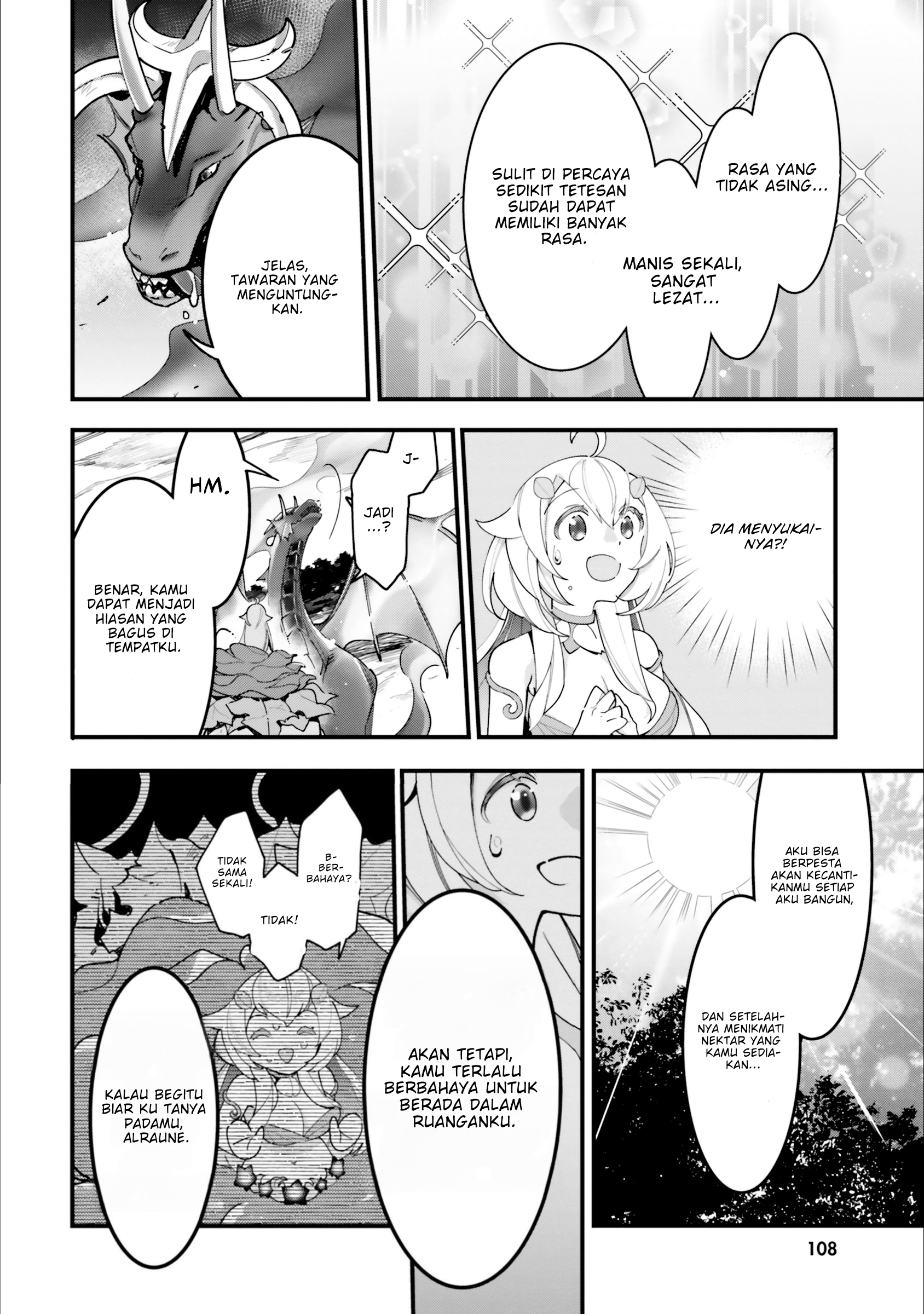 Shokubutsu Monster Musume Nikki: Seijo Datta Watashi ga Uragirareta Hate ni Alraune ni Tensei shiteshimatta node, Korekara wa Kougousei wo Shinagara Shizuka ni Shokubutsu Life wo Sugoshimasu Chapter 14 - halaman 11