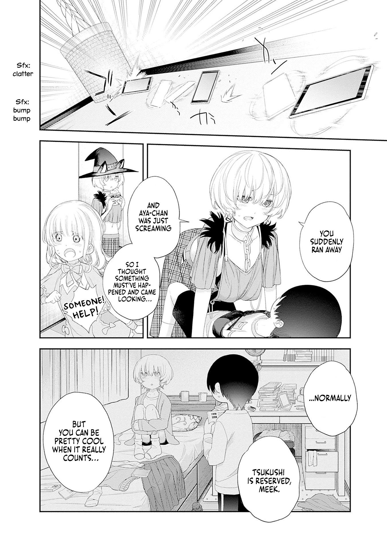Halaman dari Shikisaki Shimai wa Abakaretai Chapter 41
