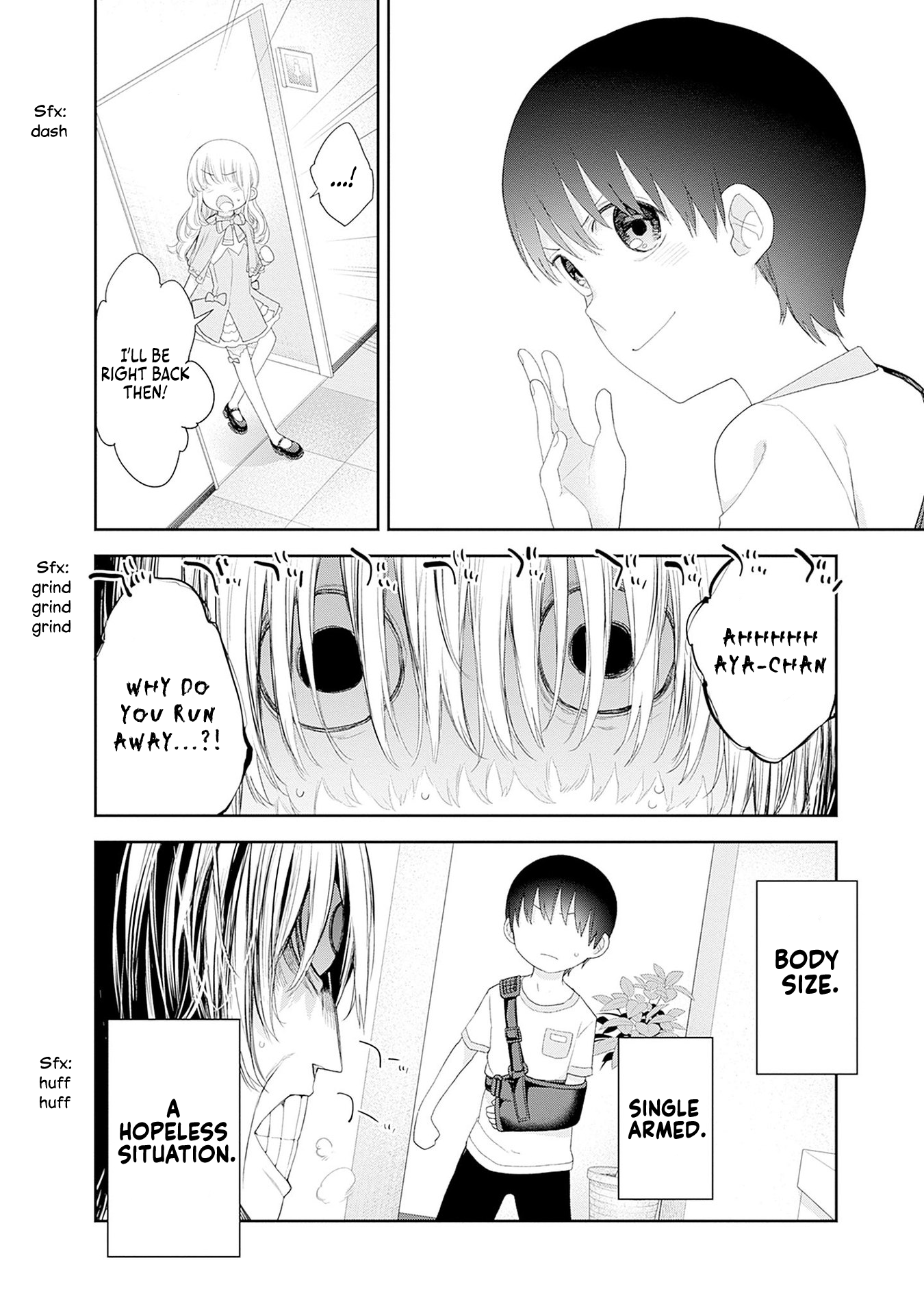 Halaman dari Shikisaki Shimai wa Abakaretai Chapter 41