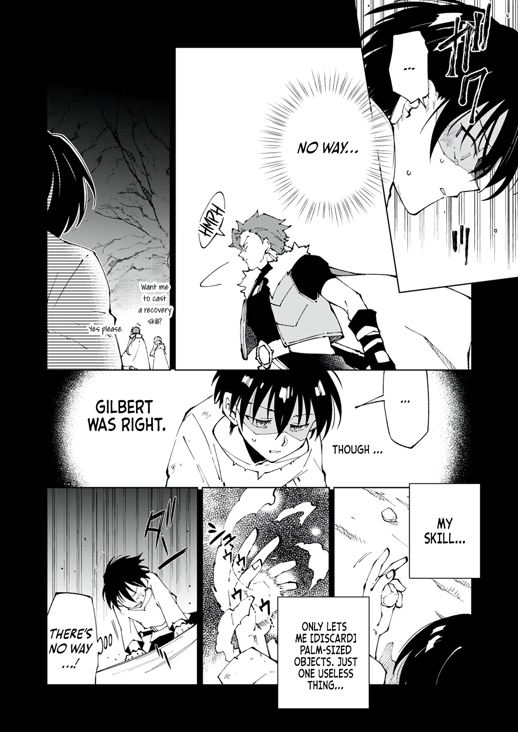 Halaman dari Gomi Sukiru [Suteru] ga [Shushasentaku] ni Kakusei Shitanode, Saikou Nando no Dai Meikyuu wo Kanzen Koryaku Suru ~Munouda to Pati wo Tsuihosareta Shounen ga Saikyou ni Itaru Made~ Chapter 1