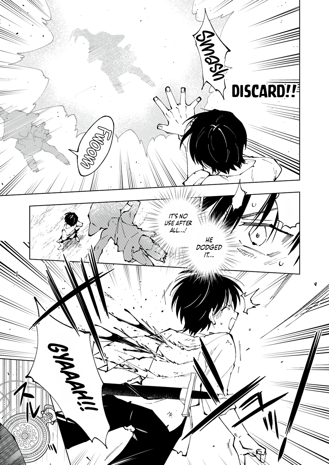 Halaman dari Gomi Sukiru [Suteru] ga [Shushasentaku] ni Kakusei Shitanode, Saikou Nando no Dai Meikyuu wo Kanzen Koryaku Suru ~Munouda to Pati wo Tsuihosareta Shounen ga Saikyou ni Itaru Made~ Chapter 1