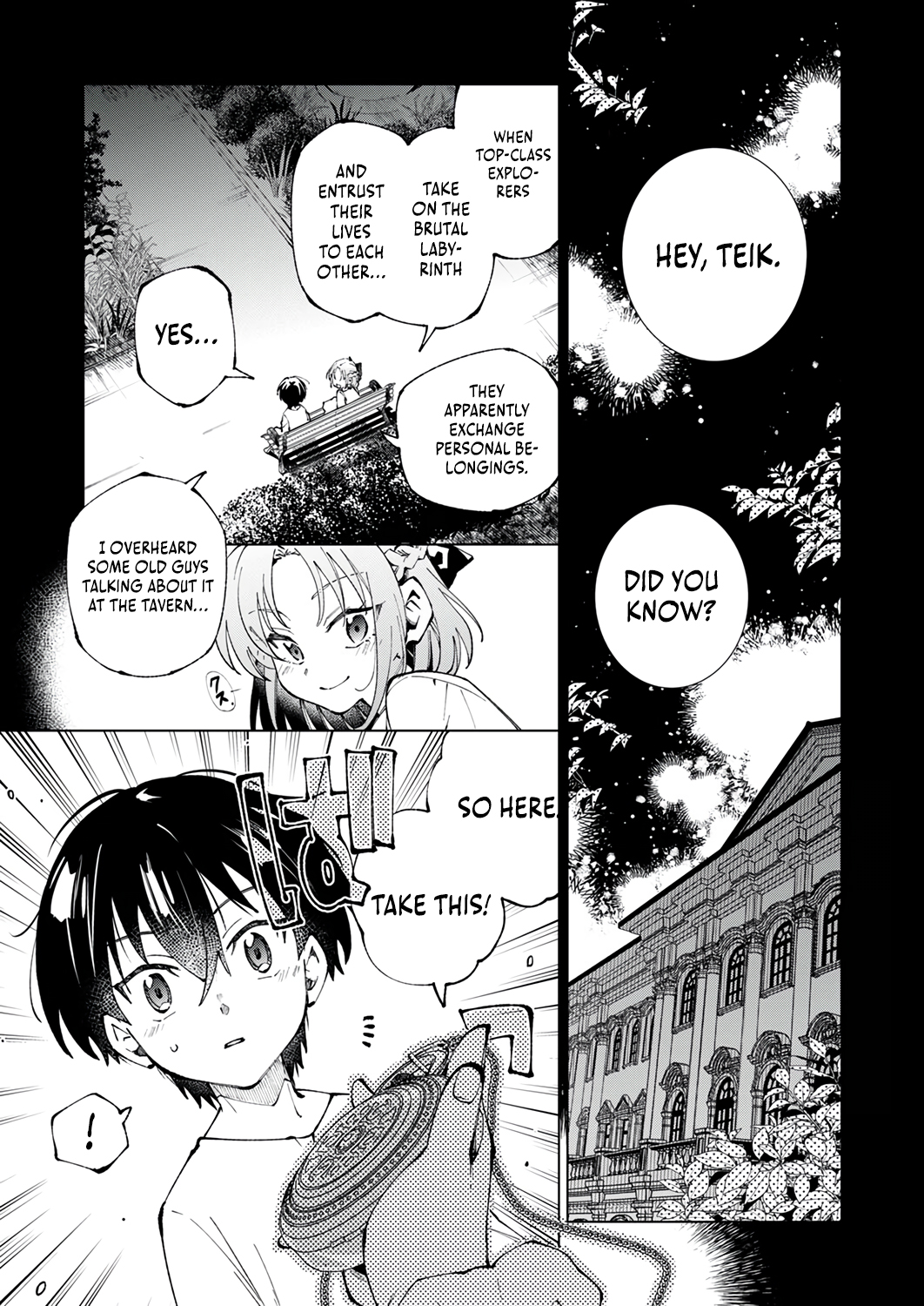 Halaman dari Gomi Sukiru [Suteru] ga [Shushasentaku] ni Kakusei Shitanode, Saikou Nando no Dai Meikyuu wo Kanzen Koryaku Suru ~Munouda to Pati wo Tsuihosareta Shounen ga Saikyou ni Itaru Made~ Chapter 1