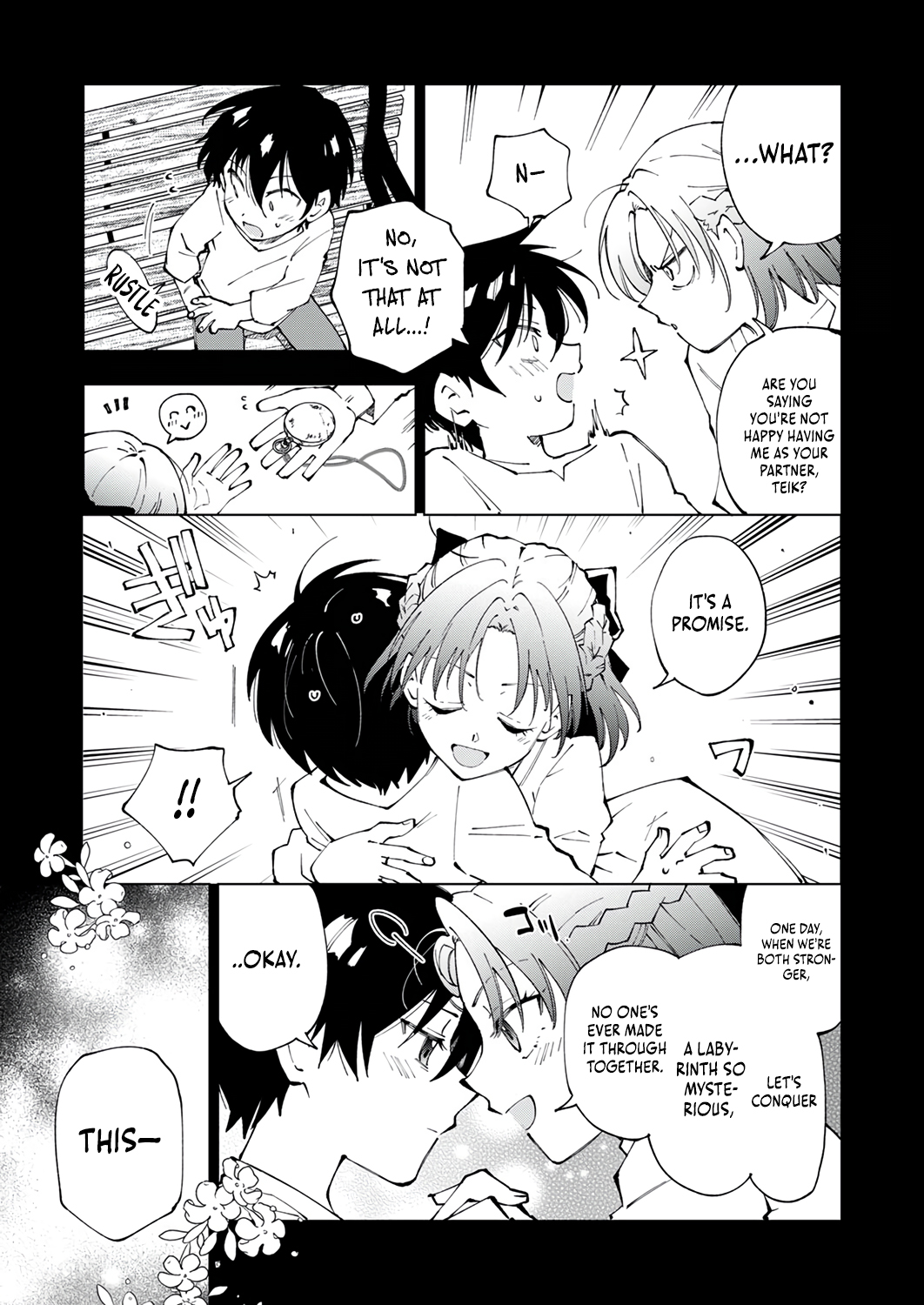 Halaman dari Gomi Sukiru [Suteru] ga [Shushasentaku] ni Kakusei Shitanode, Saikou Nando no Dai Meikyuu wo Kanzen Koryaku Suru ~Munouda to Pati wo Tsuihosareta Shounen ga Saikyou ni Itaru Made~ Chapter 1