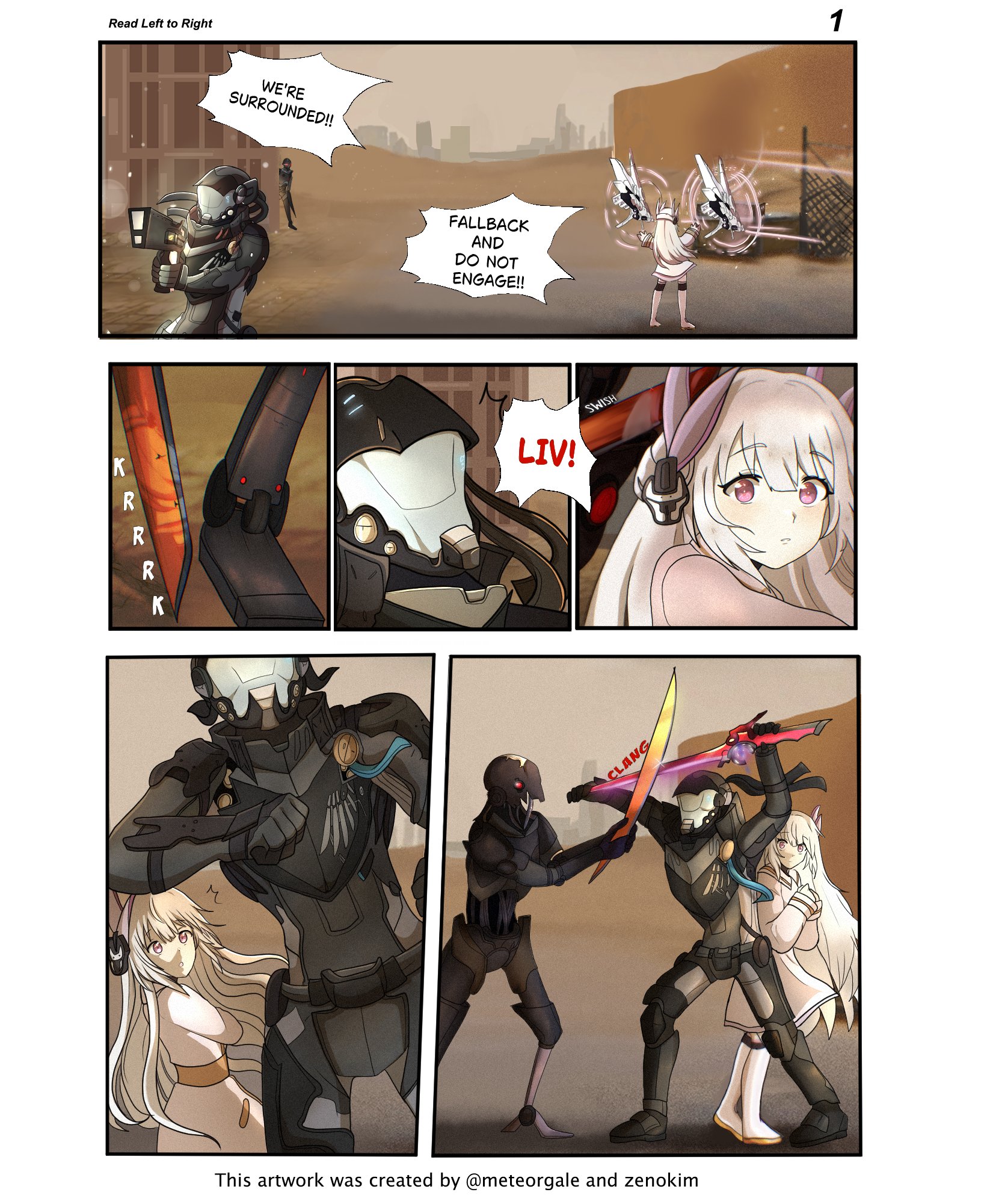 Halaman dari Punishing: Gray Raven — In Sync with You Chapter 1