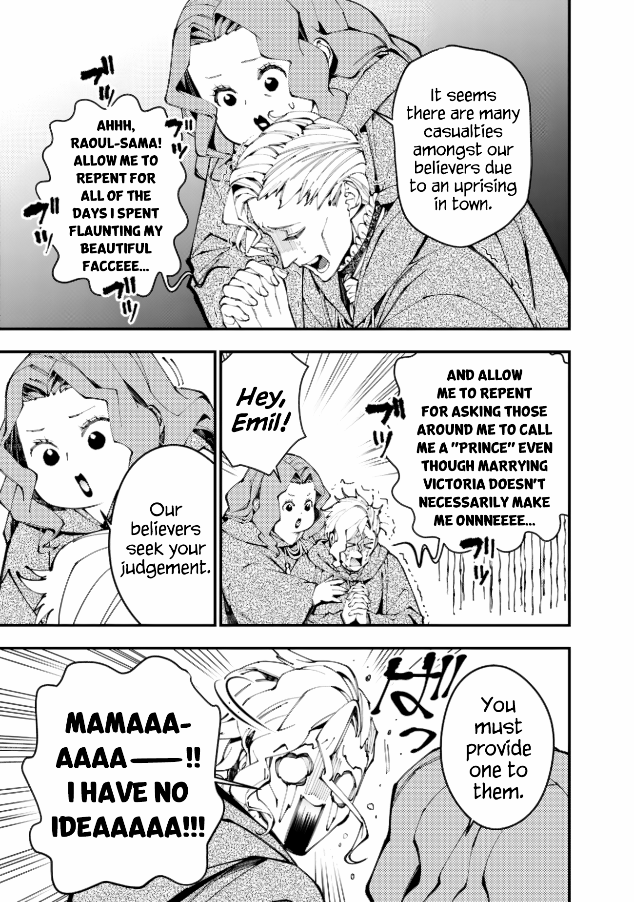 Halaman dari Fukushuu o Koinegau Saikyou Yuusha wa, Yami no Chikara de Senmetsu Musou Suru Chapter 86