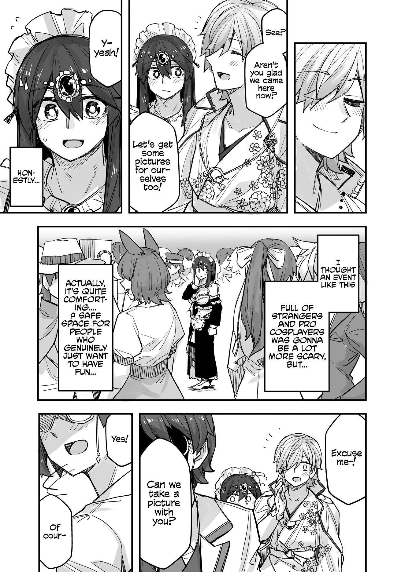 Halaman dari Ikemen Joshi to Josou Danshi Chapter 91