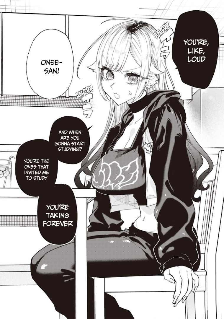 Halaman dari Namaiki na Gal Ane wo Wakaraseru Hanashi Chapter 22
