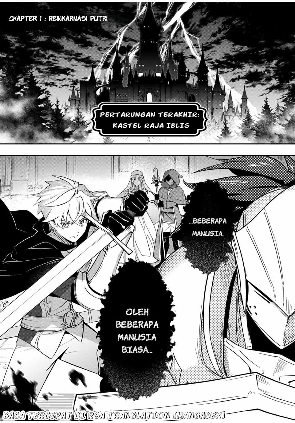 Koujo Tensei: Densetsu no Daimadoushi (♂), Himekishi to Narite Densetsu no Reijou Kishidan wo Tsukuri Musou suru Chapter 1 - halaman 4