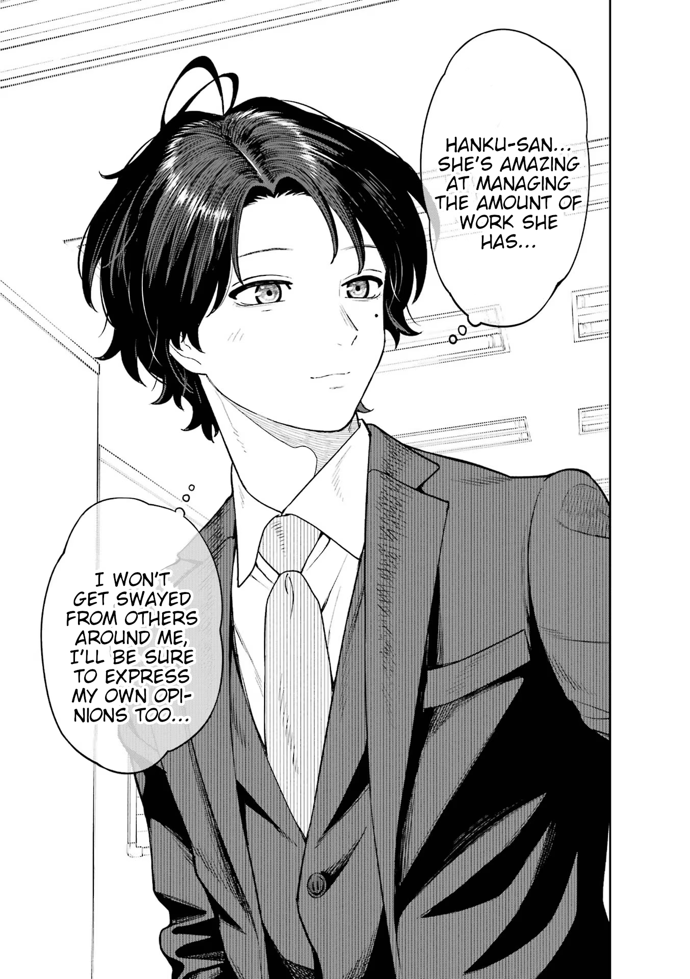 Halaman dari Kaisha to Shiseikatsu: On to Off Chapter 3.5