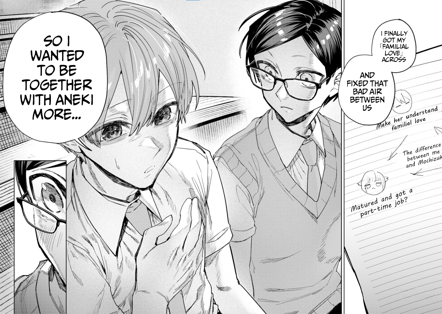 Halaman dari Namaiki na Gal Ane wo Wakaraseru Hanashi Chapter 52