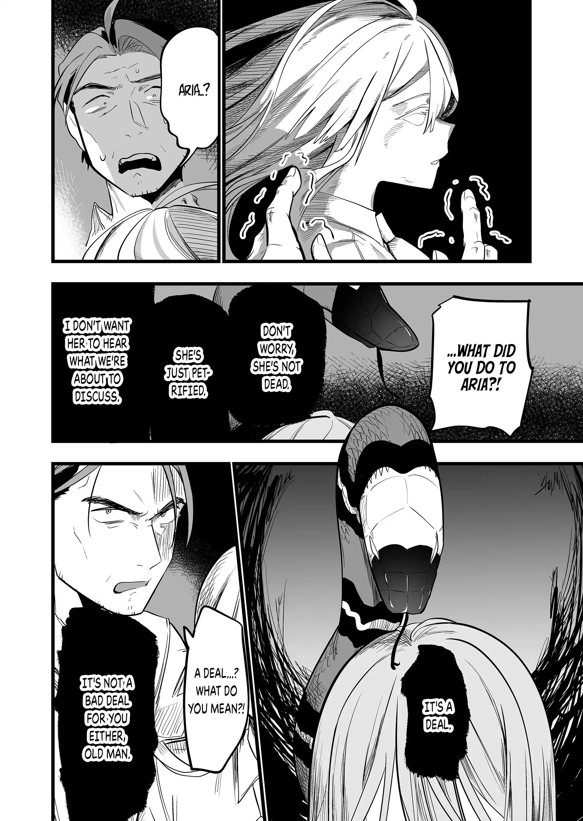 Halaman dari "Ano Toki Tasukete Itadaita Monster Musume desu." Isekai Ossan Kyoushi Totsuzen no Moteki ni Konwaku suru Chapter 22