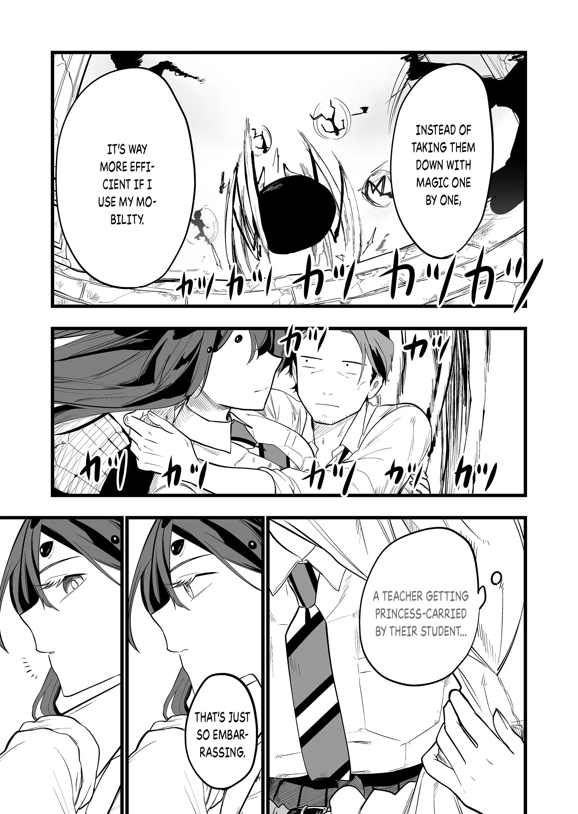 Halaman dari "Ano Toki Tasukete Itadaita Monster Musume desu." Isekai Ossan Kyoushi Totsuzen no Moteki ni Konwaku suru Chapter 22