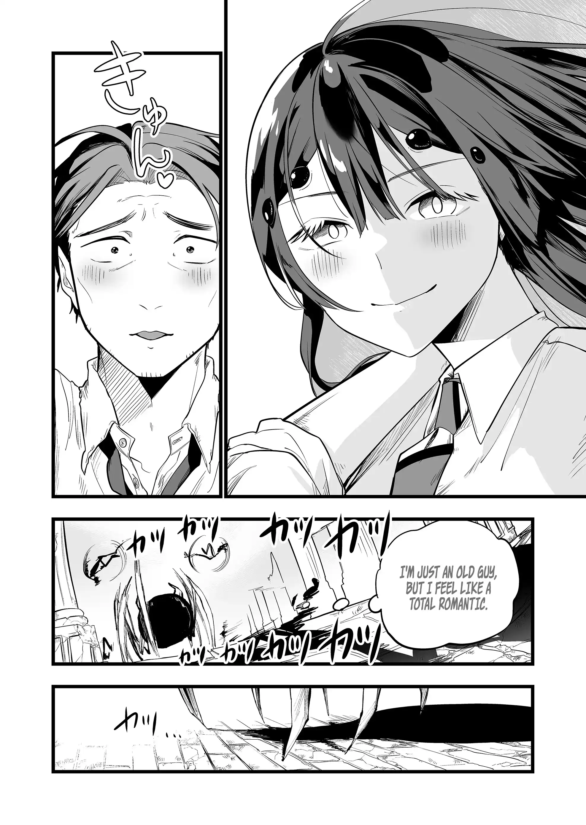 Halaman dari "Ano Toki Tasukete Itadaita Monster Musume desu." Isekai Ossan Kyoushi Totsuzen no Moteki ni Konwaku suru Chapter 22