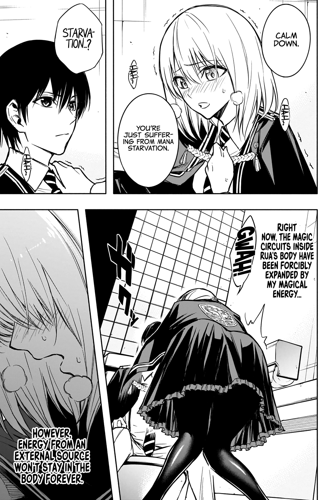 Halaman dari Ouritsu Mahou Gakuen no Saikasei ~Hinkongai Agari no Saikyou Mahoushi, Kizoku Darake no Gakuen de Musou Suru~ Chapter 17