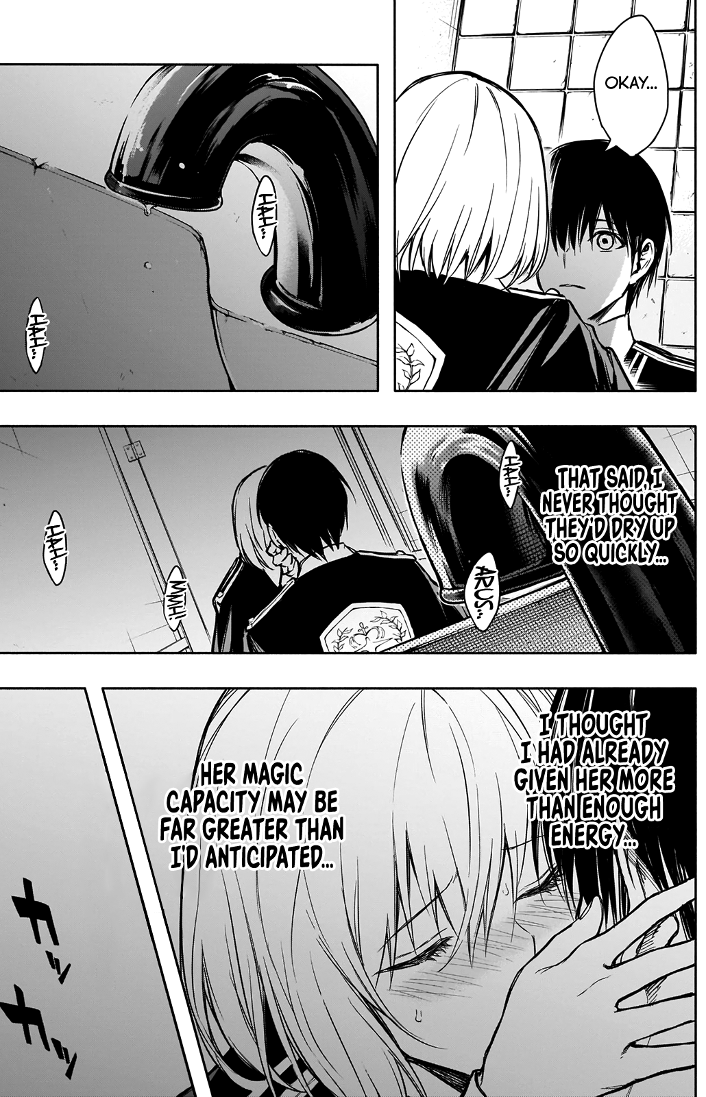 Halaman dari Ouritsu Mahou Gakuen no Saikasei ~Hinkongai Agari no Saikyou Mahoushi, Kizoku Darake no Gakuen de Musou Suru~ Chapter 17