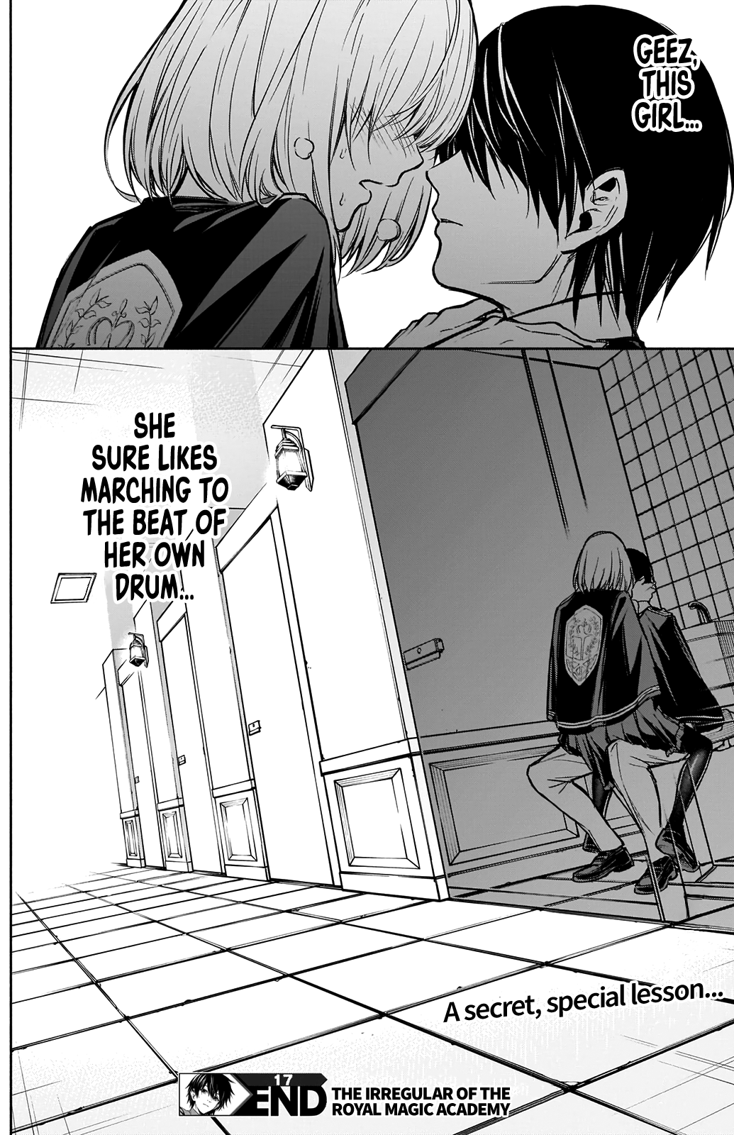 Halaman dari Ouritsu Mahou Gakuen no Saikasei ~Hinkongai Agari no Saikyou Mahoushi, Kizoku Darake no Gakuen de Musou Suru~ Chapter 17