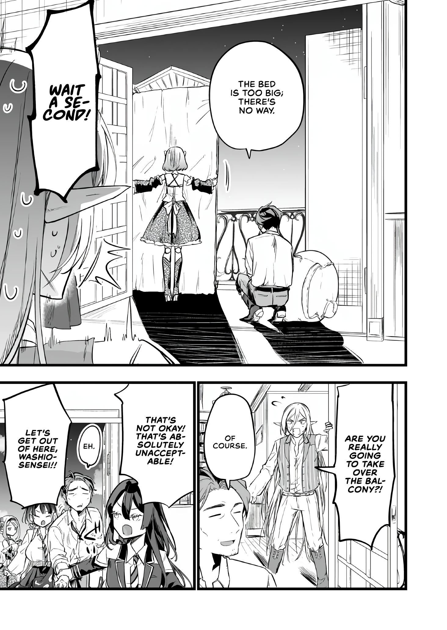 Halaman dari "Ano Toki Tasukete Itadaita Monster Musume desu." Isekai Ossan Kyoushi Totsuzen no Moteki ni Konwaku suru Chapter 17