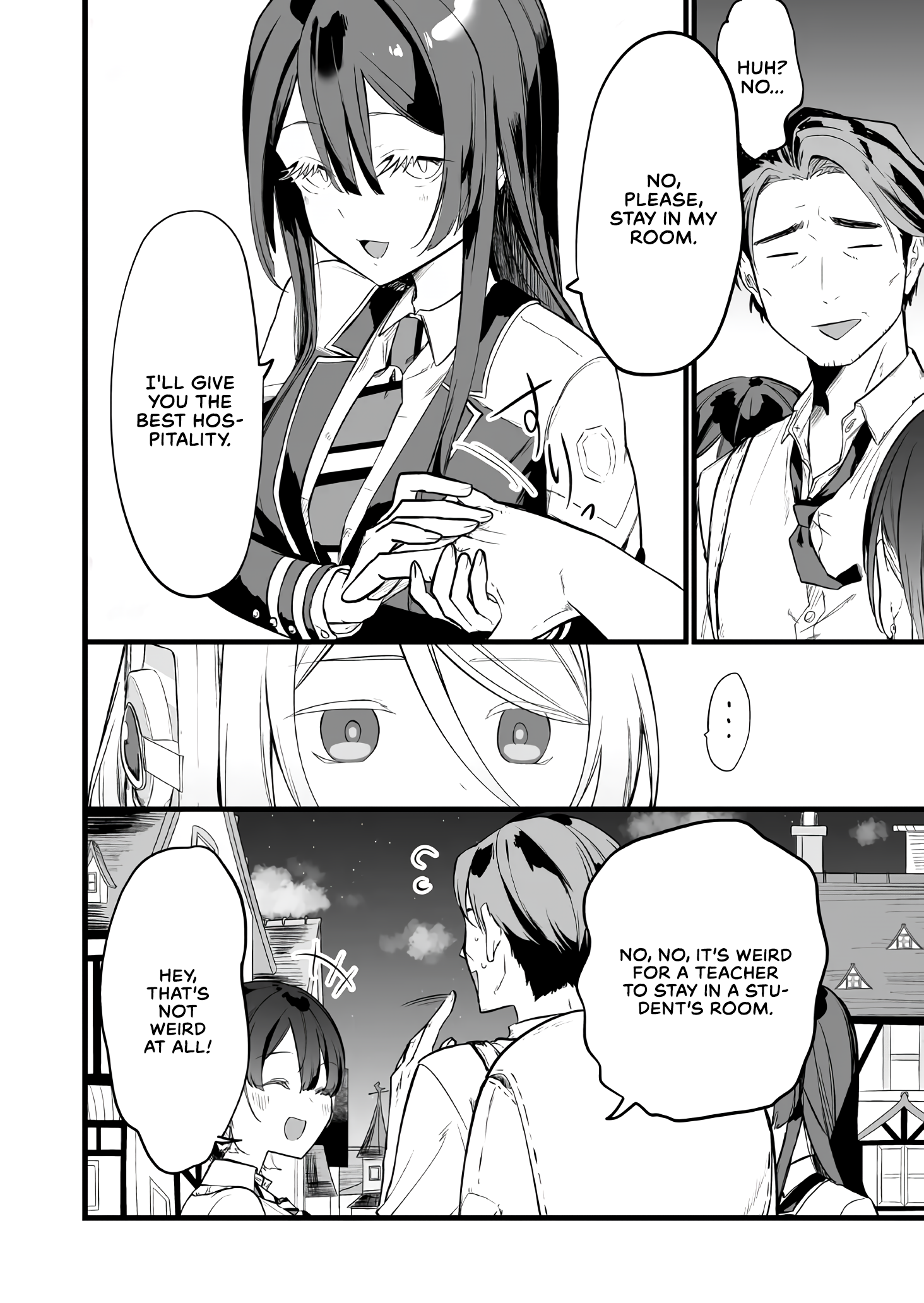 Halaman dari "Ano Toki Tasukete Itadaita Monster Musume desu." Isekai Ossan Kyoushi Totsuzen no Moteki ni Konwaku suru Chapter 17