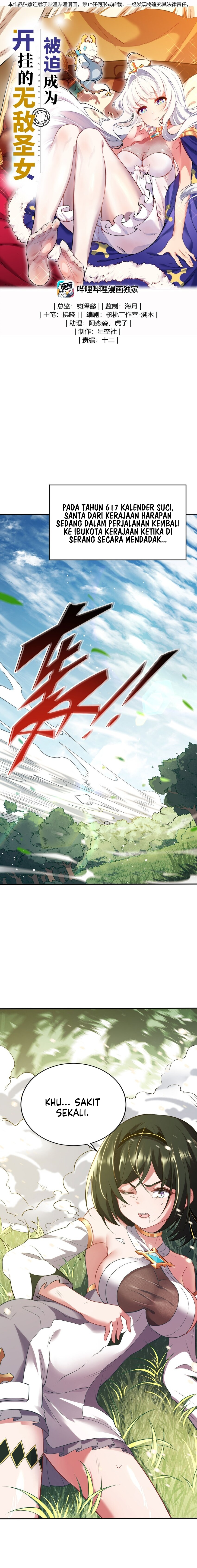 Forced to Be an Invincible Saintess Chapter 1 - halaman 1