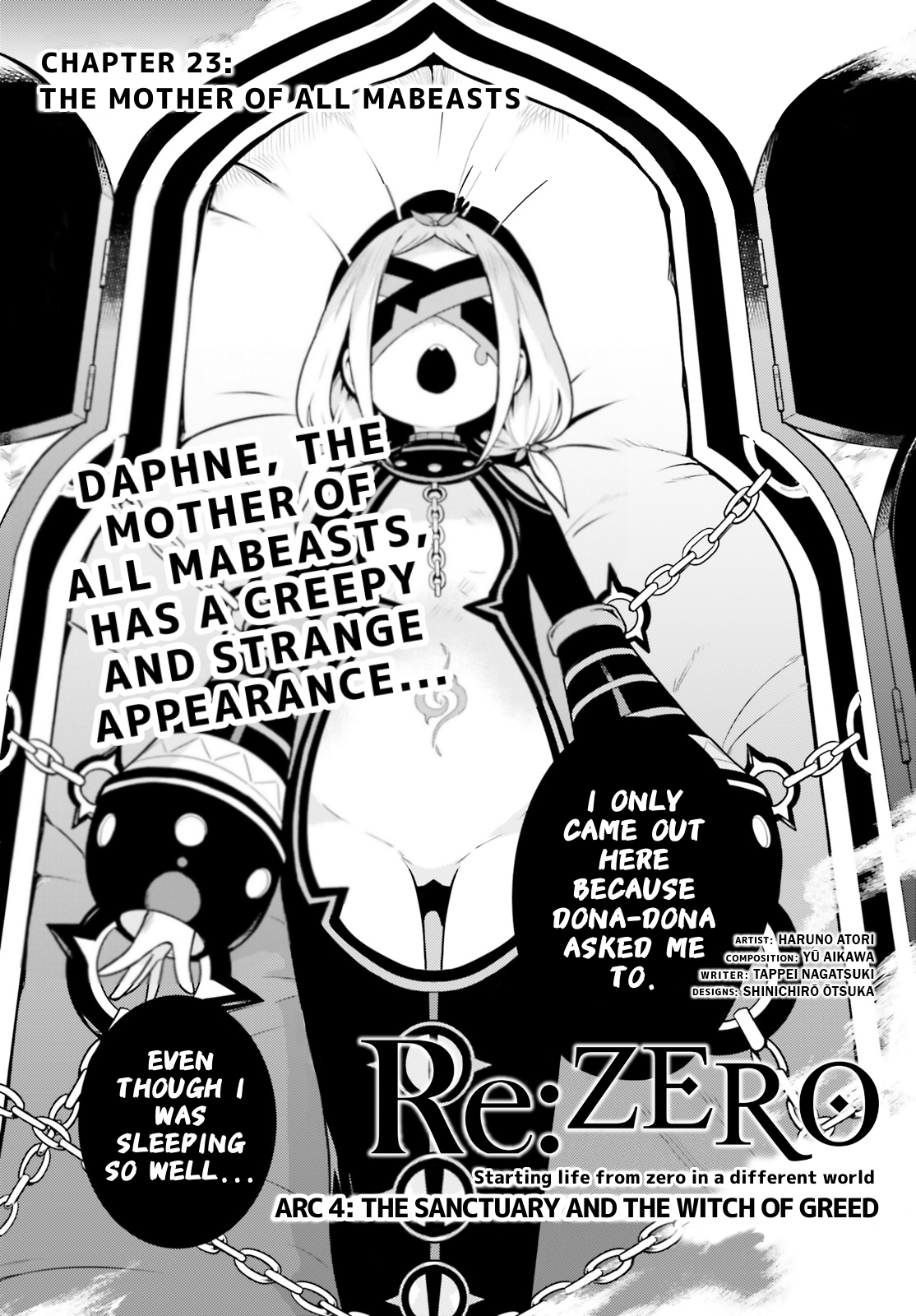 Halaman dari Re:Zero kara Hajimeru Isekai Seikatsu: Dai 4-shou—Seiiki to Gouyoku no Majo Chapter 23