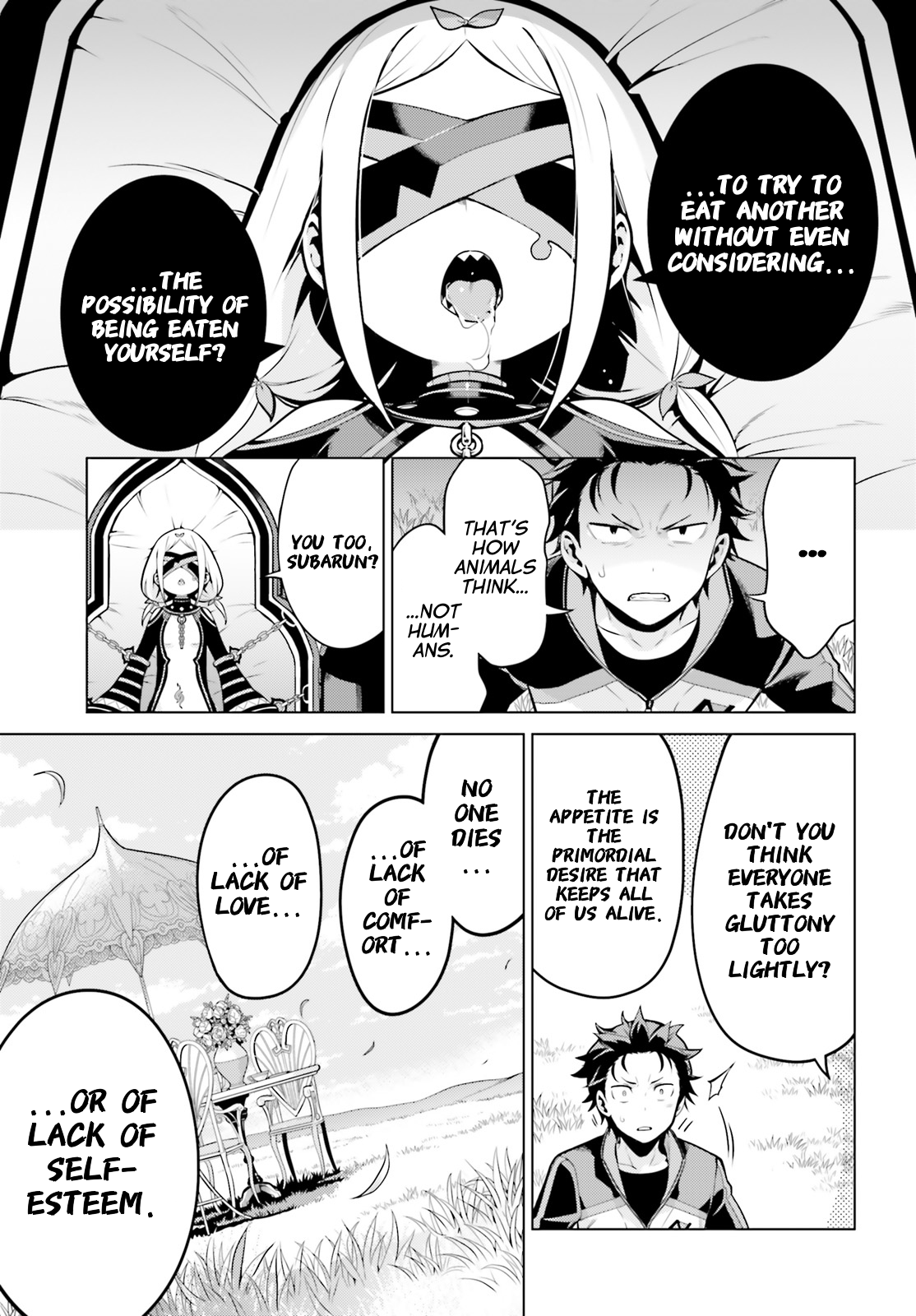 Halaman dari Re:Zero kara Hajimeru Isekai Seikatsu: Dai 4-shou—Seiiki to Gouyoku no Majo Chapter 23