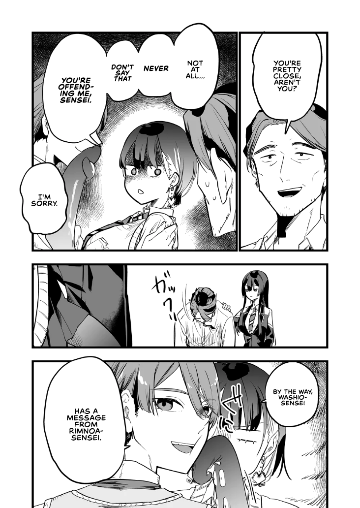 Halaman dari "Ano Toki Tasukete Itadaita Monster Musume desu." Isekai Ossan Kyoushi Totsuzen no Moteki ni Konwaku suru Chapter 12