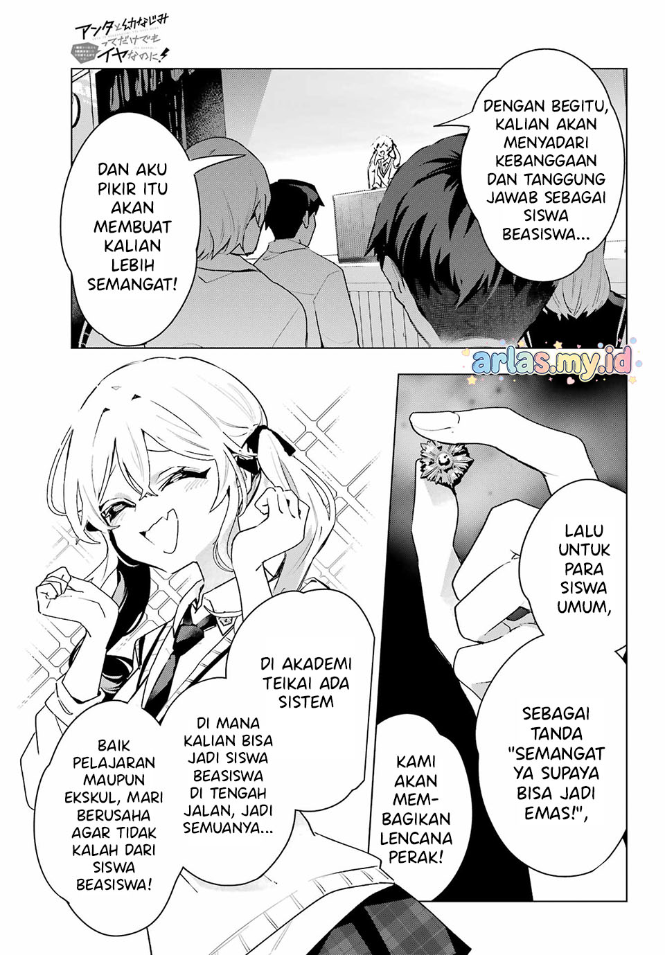 Anta to Osananajimi tte dake demo Iya nanoni! Zekkou kara Hajimaru S-kyuu Bishoujo to no Gakuen Nariagari Seikatsu Chapter 11 - halaman 10