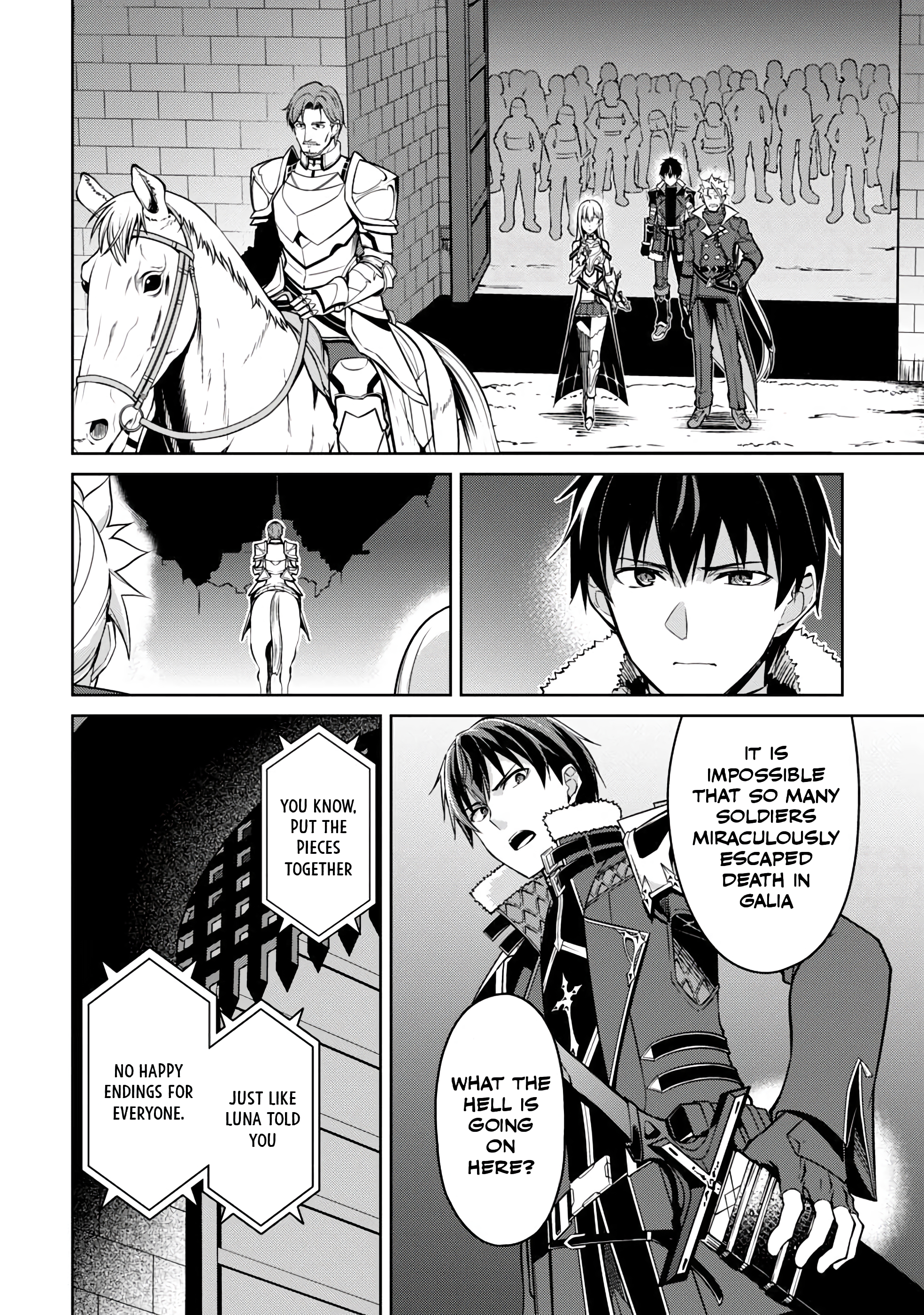 Halaman dari Boushoku no Berserk ~Ore dake Level to Iu Gainen wo Toppa suru~ Chapter 48