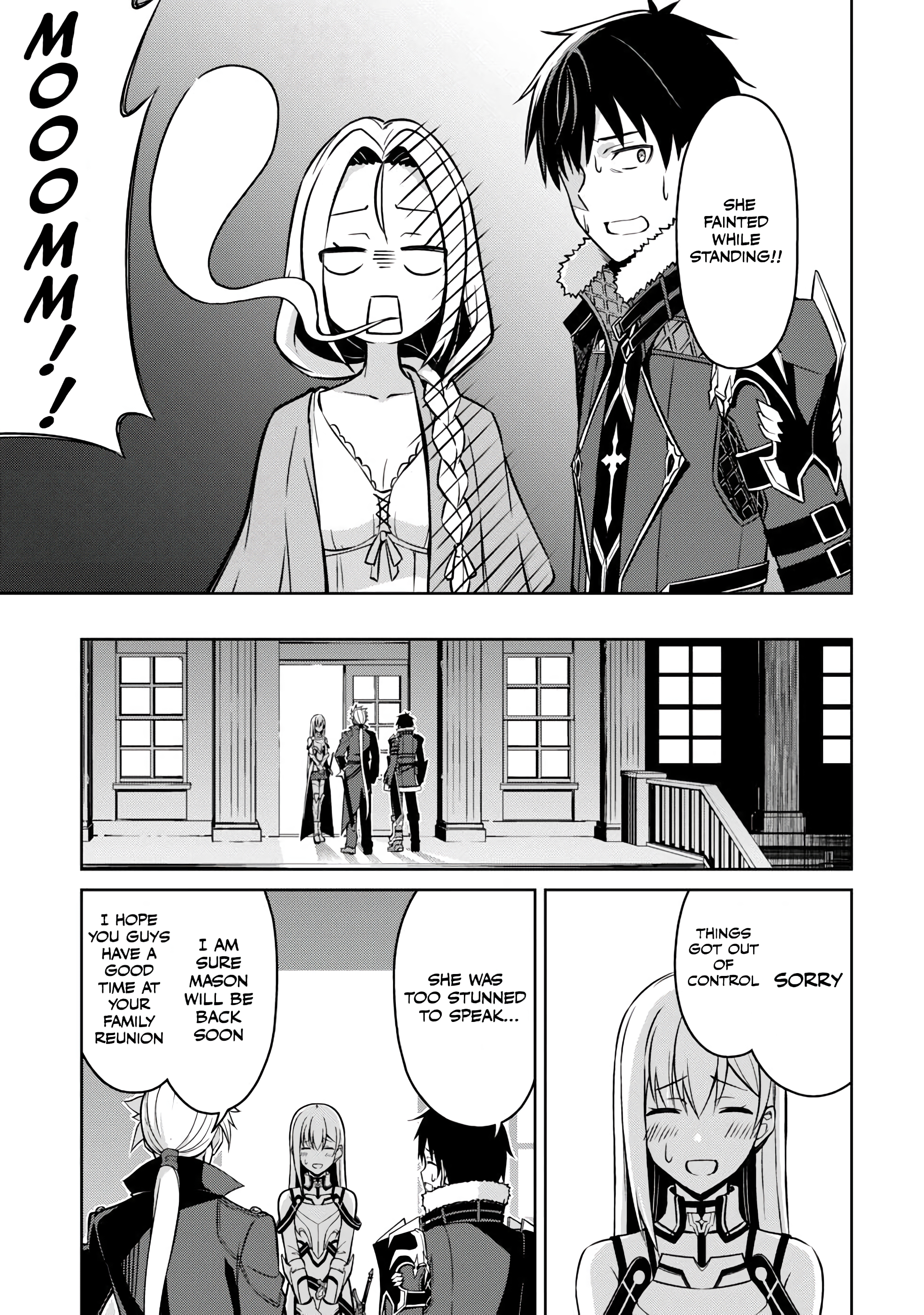 Halaman dari Boushoku no Berserk ~Ore dake Level to Iu Gainen wo Toppa suru~ Chapter 48