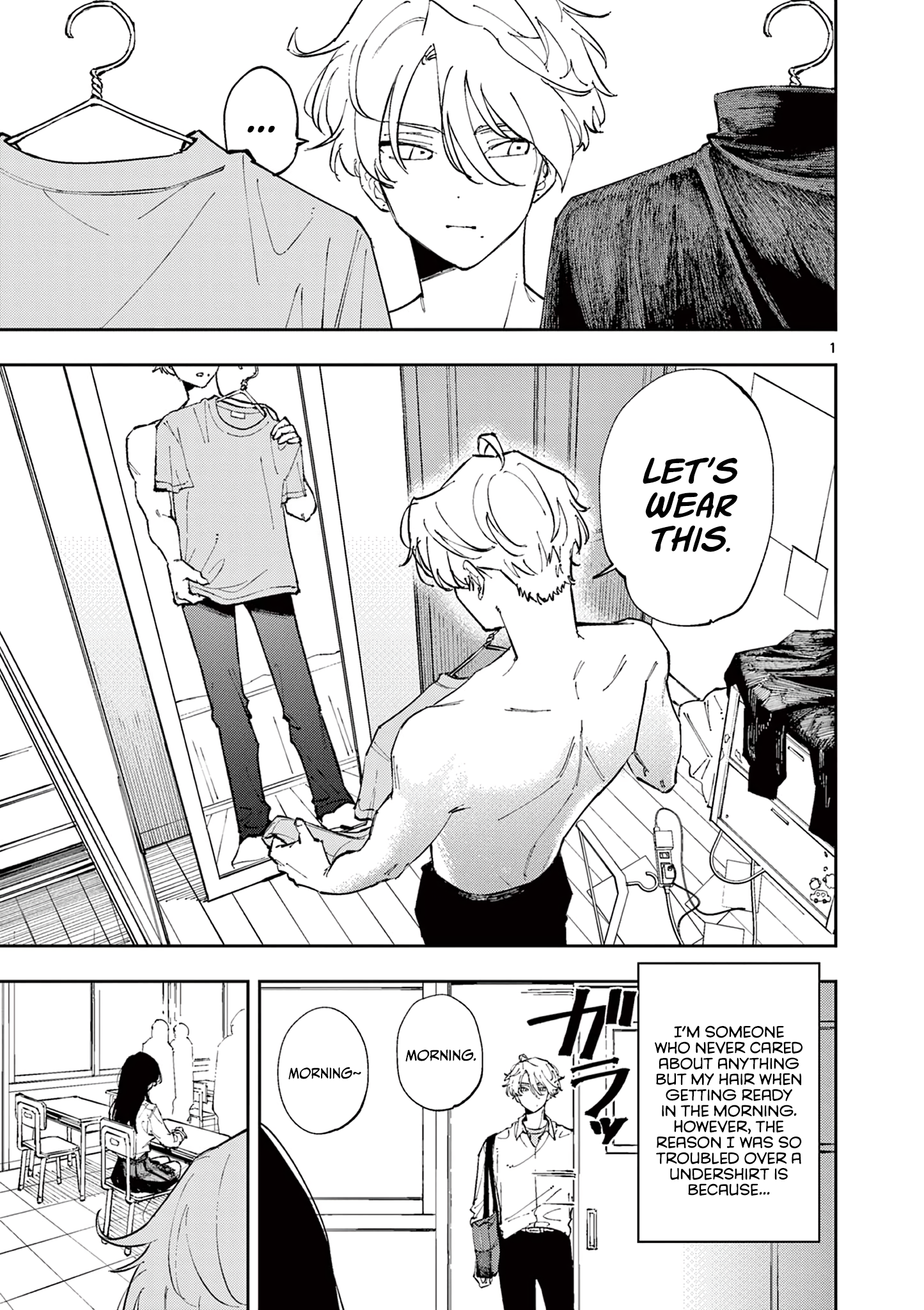 Halaman dari Tonari no Seki no Yatsu ga Souiu Me de Mitekuru Chapter 3