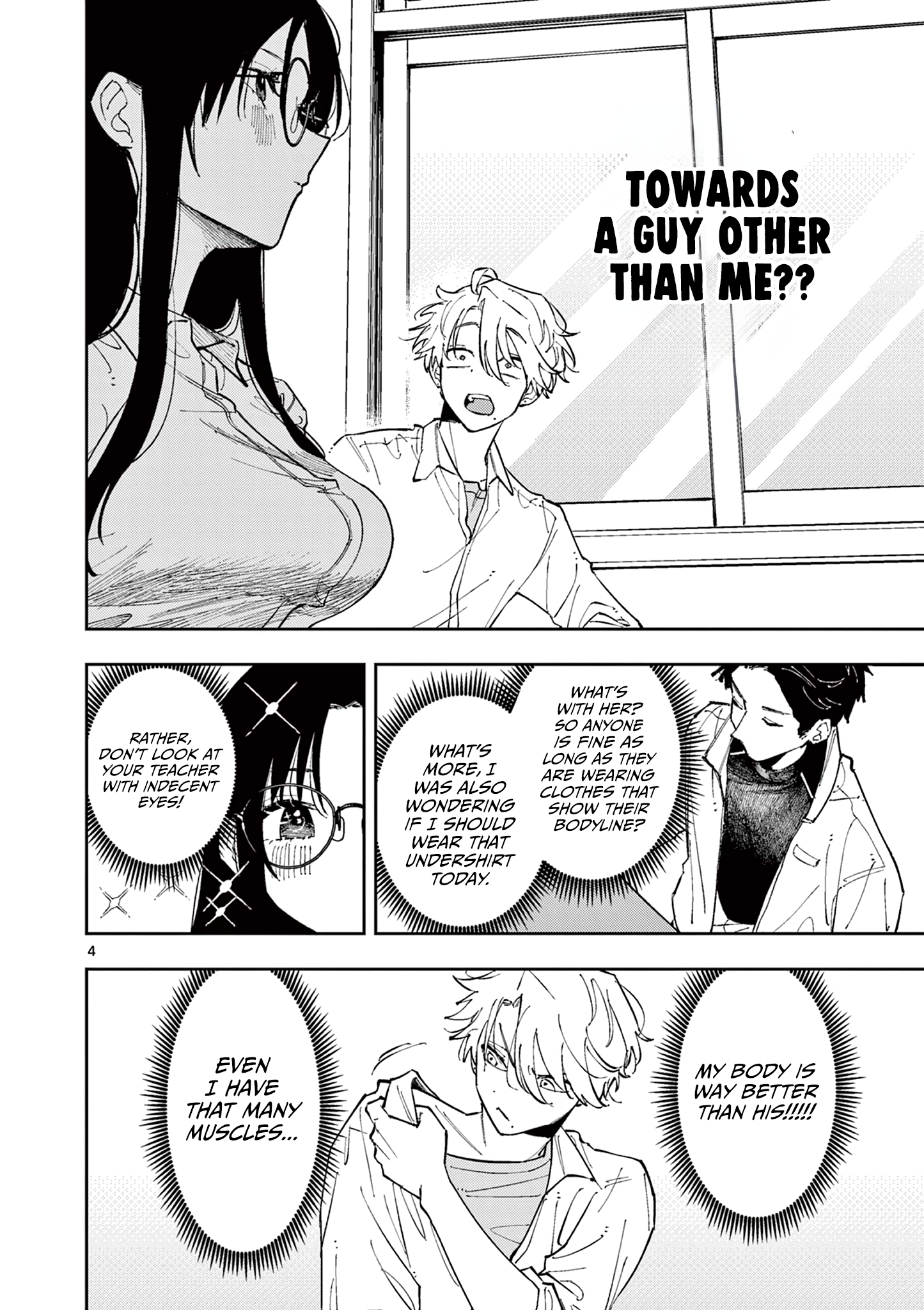 Halaman dari Tonari no Seki no Yatsu ga Souiu Me de Mitekuru Chapter 3