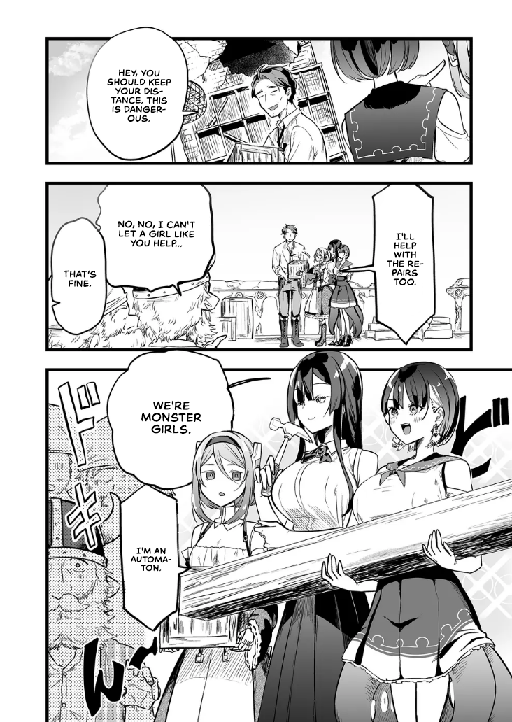 Halaman dari "Ano Toki Tasukete Itadaita Monster Musume desu." Isekai Ossan Kyoushi Totsuzen no Moteki ni Konwaku suru Chapter 16