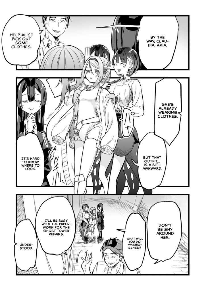 Halaman dari "Ano Toki Tasukete Itadaita Monster Musume desu." Isekai Ossan Kyoushi Totsuzen no Moteki ni Konwaku suru Chapter 16